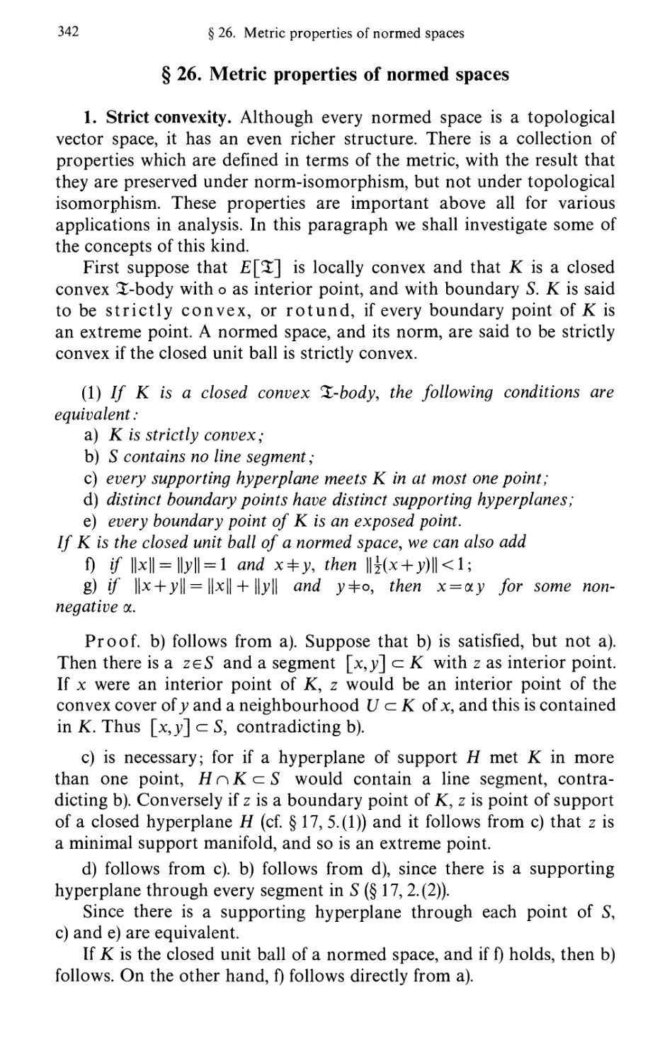 §26. Metric properties of normed spaces