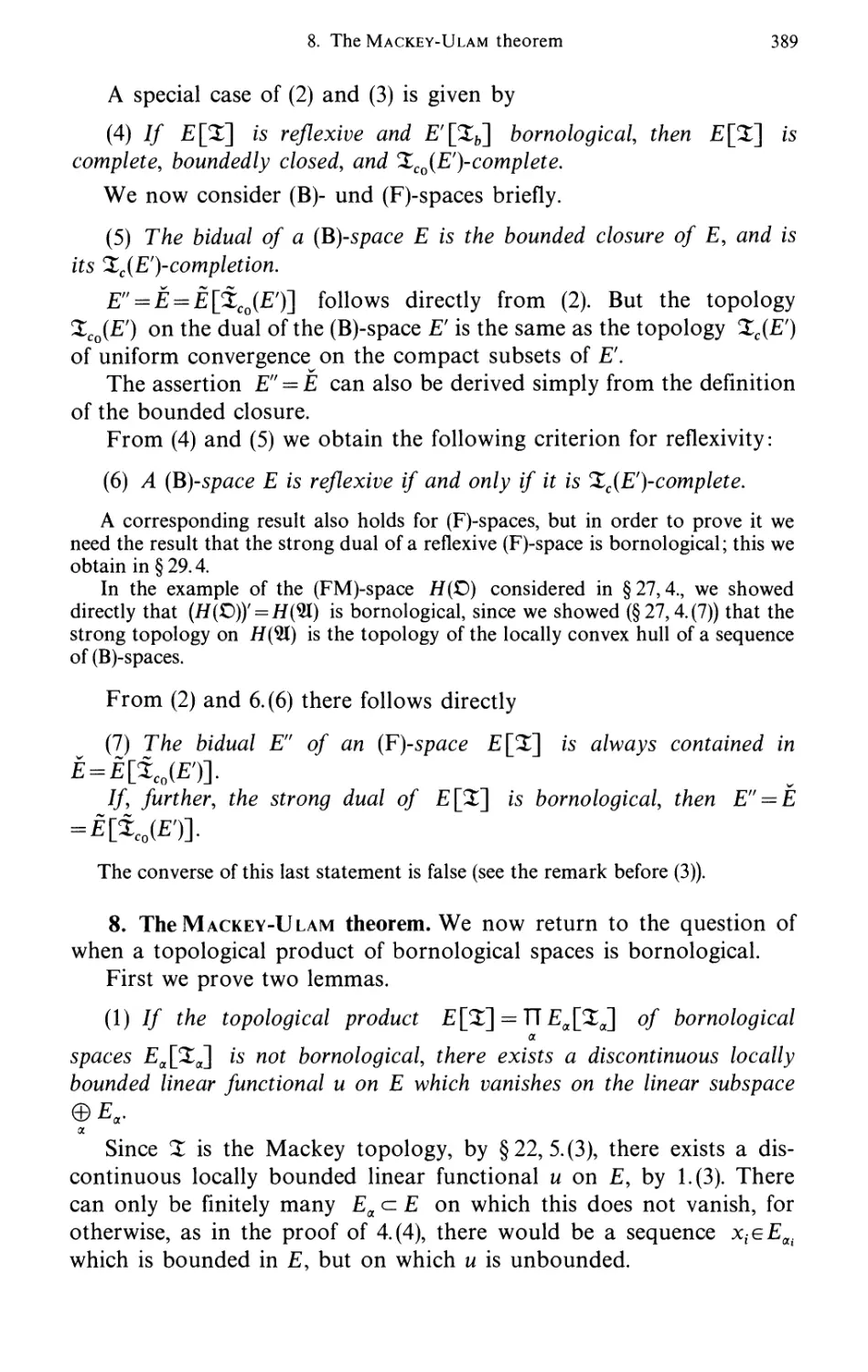 8. The Mackey-Ulam theorem