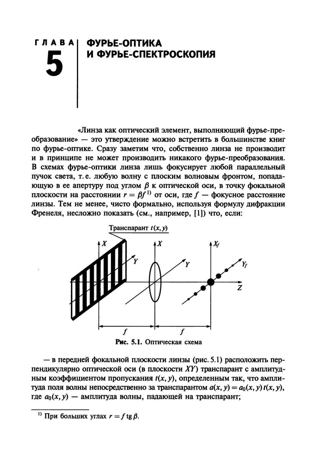 Глава 5. Фурье-оптика и фурье-спектроскопия