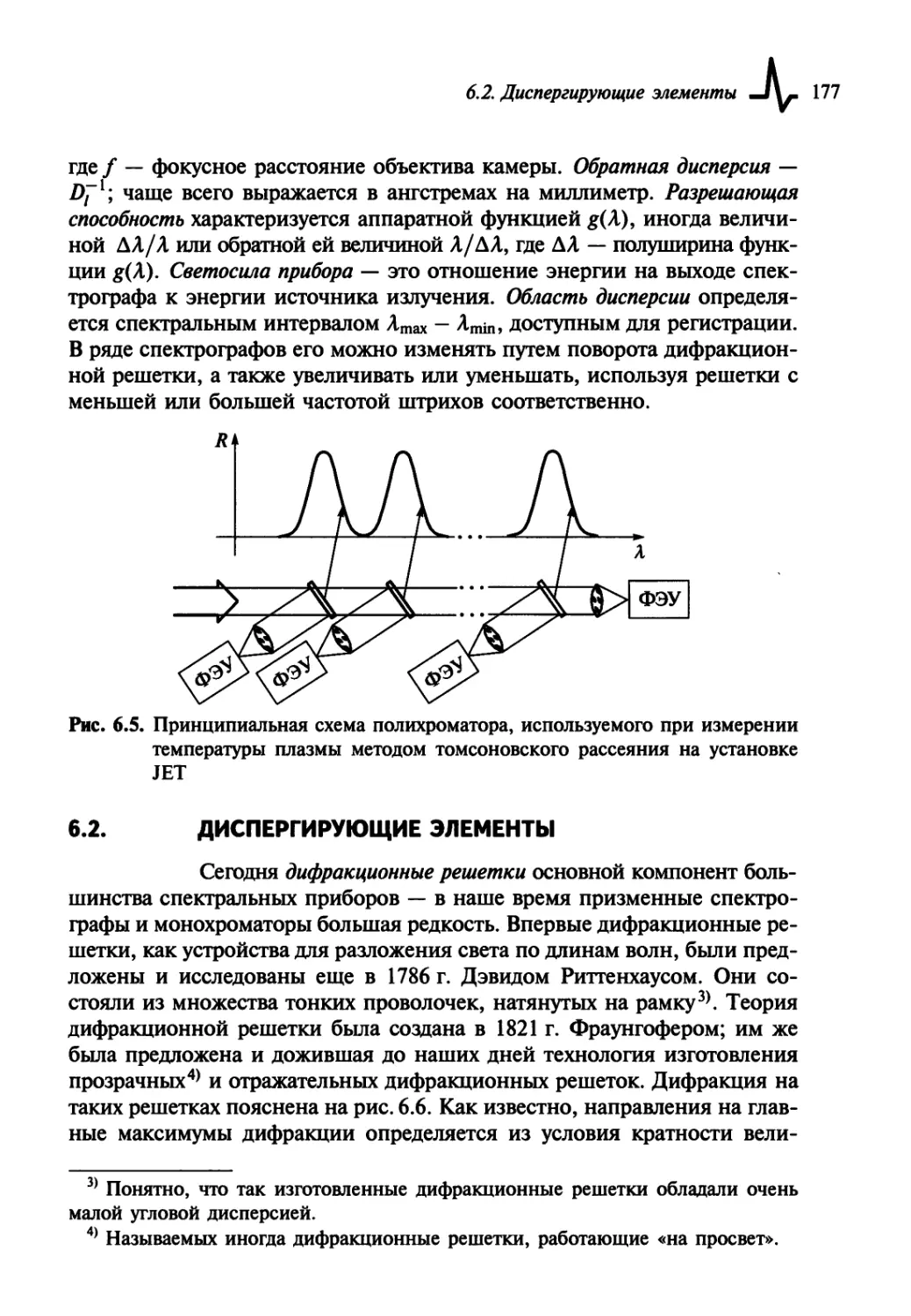 6.2. Диспергирующие элементы