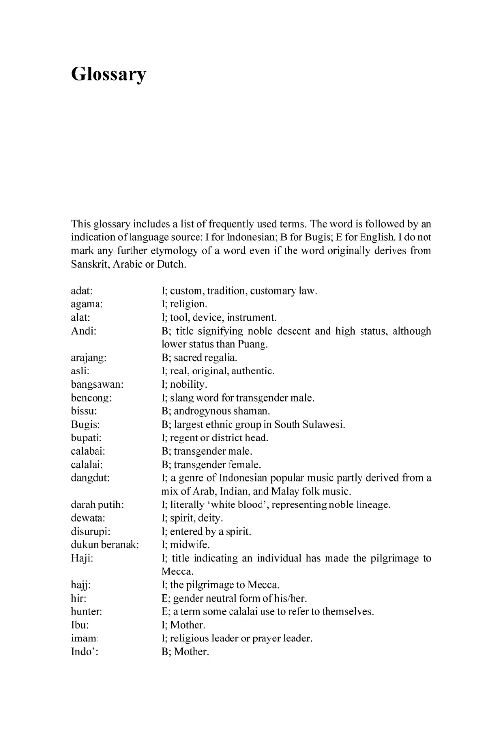 Glossary