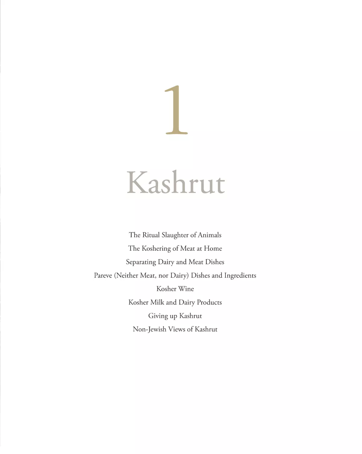 1 Kashrut