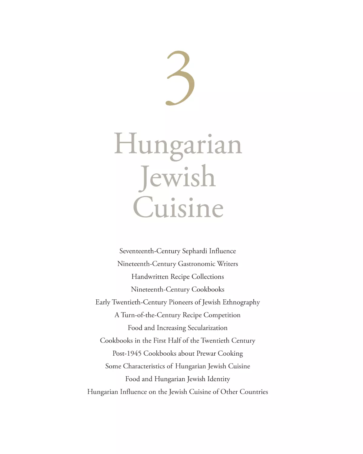 3 Hungarian Jewish Cuisine