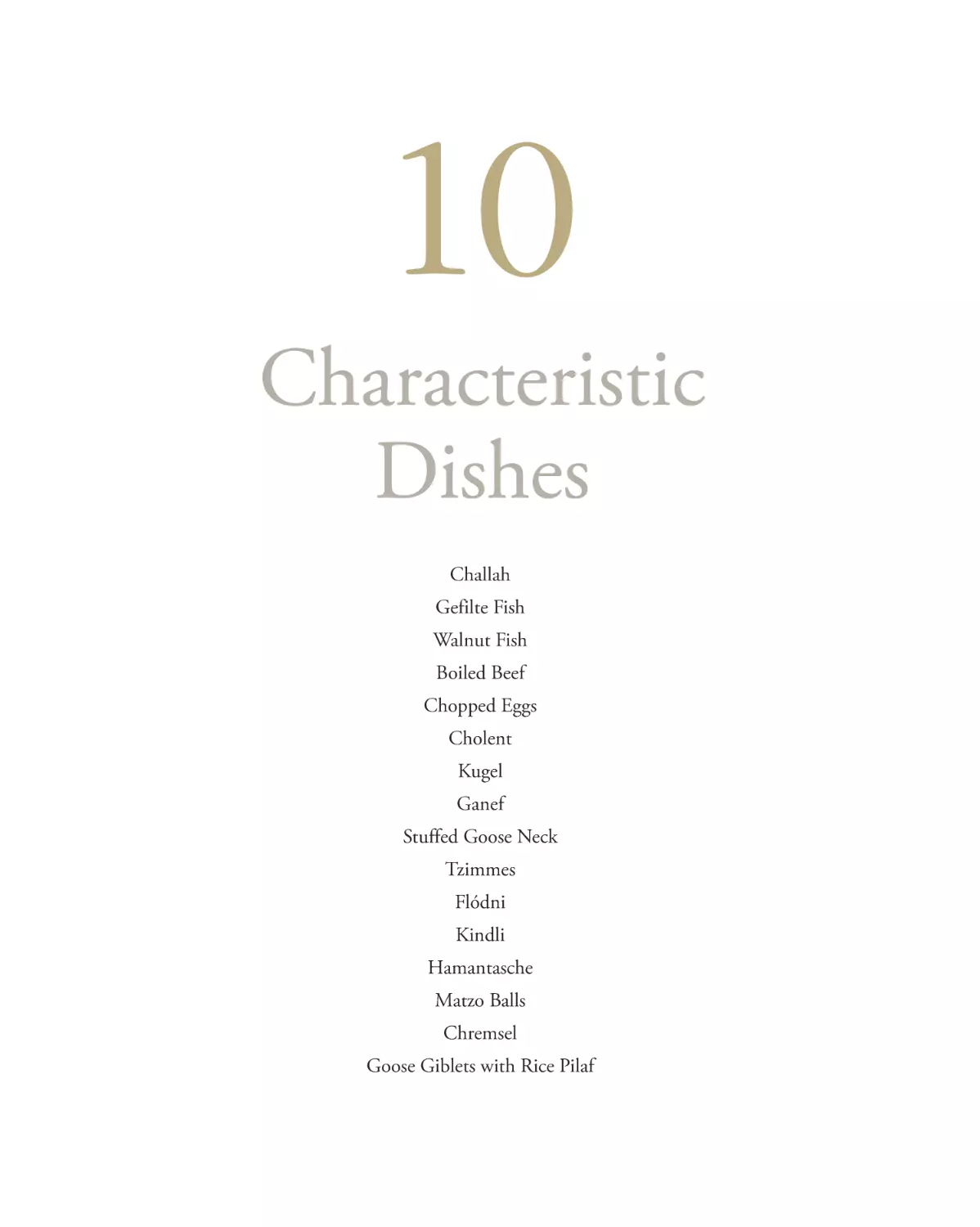 10 Characteristic Dishes