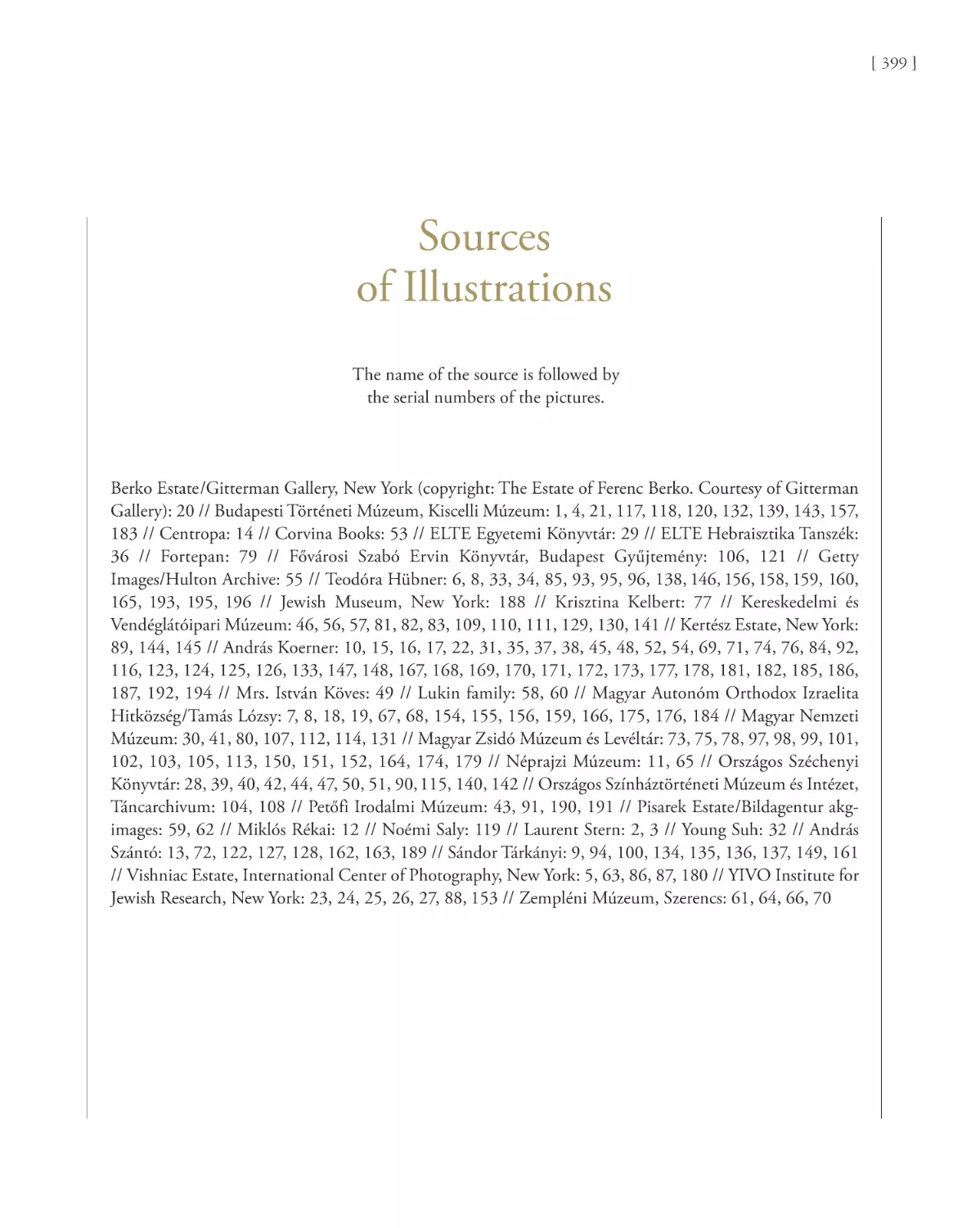 Sources of Illustrations