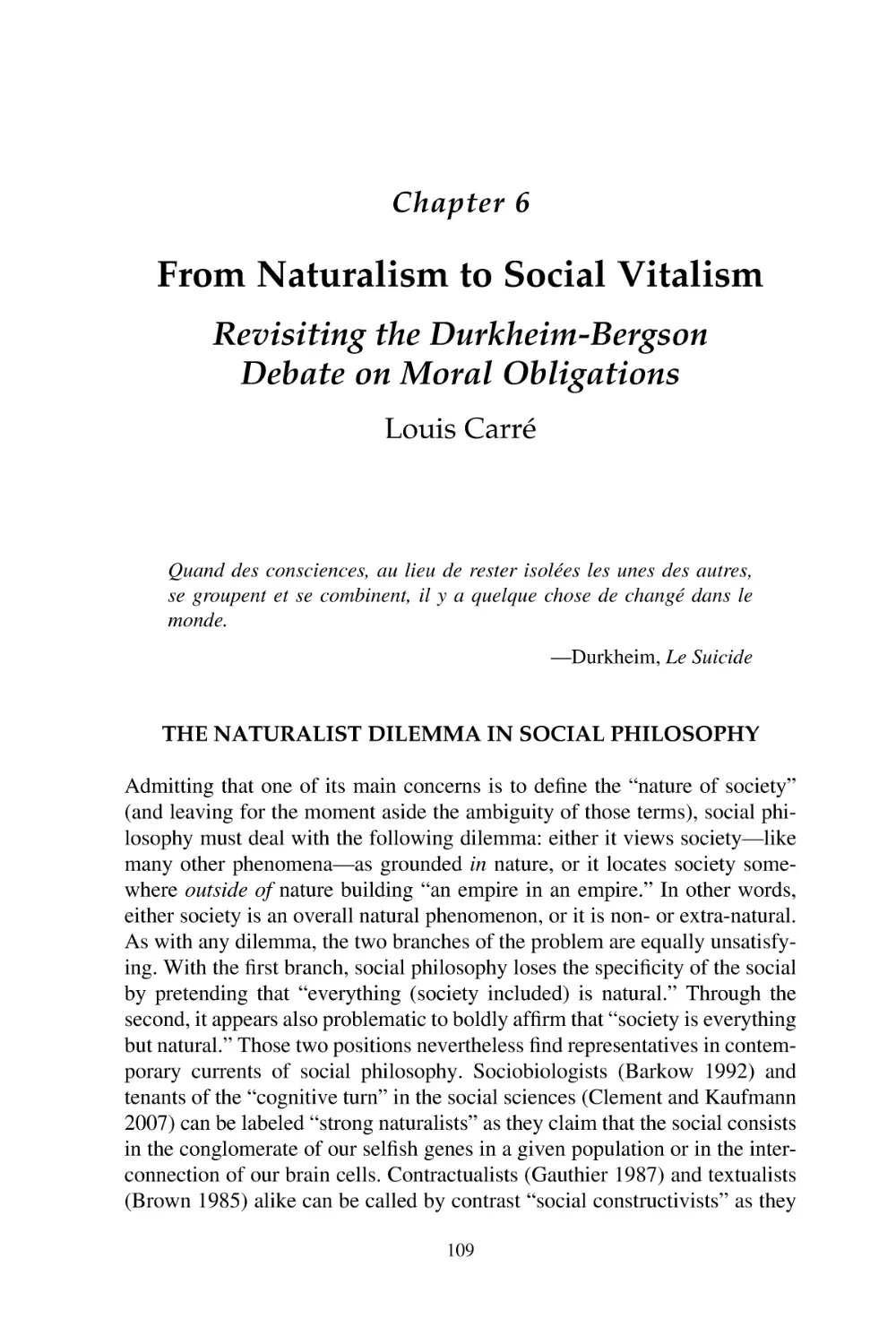 6 From Naturalism to Social Vitalism