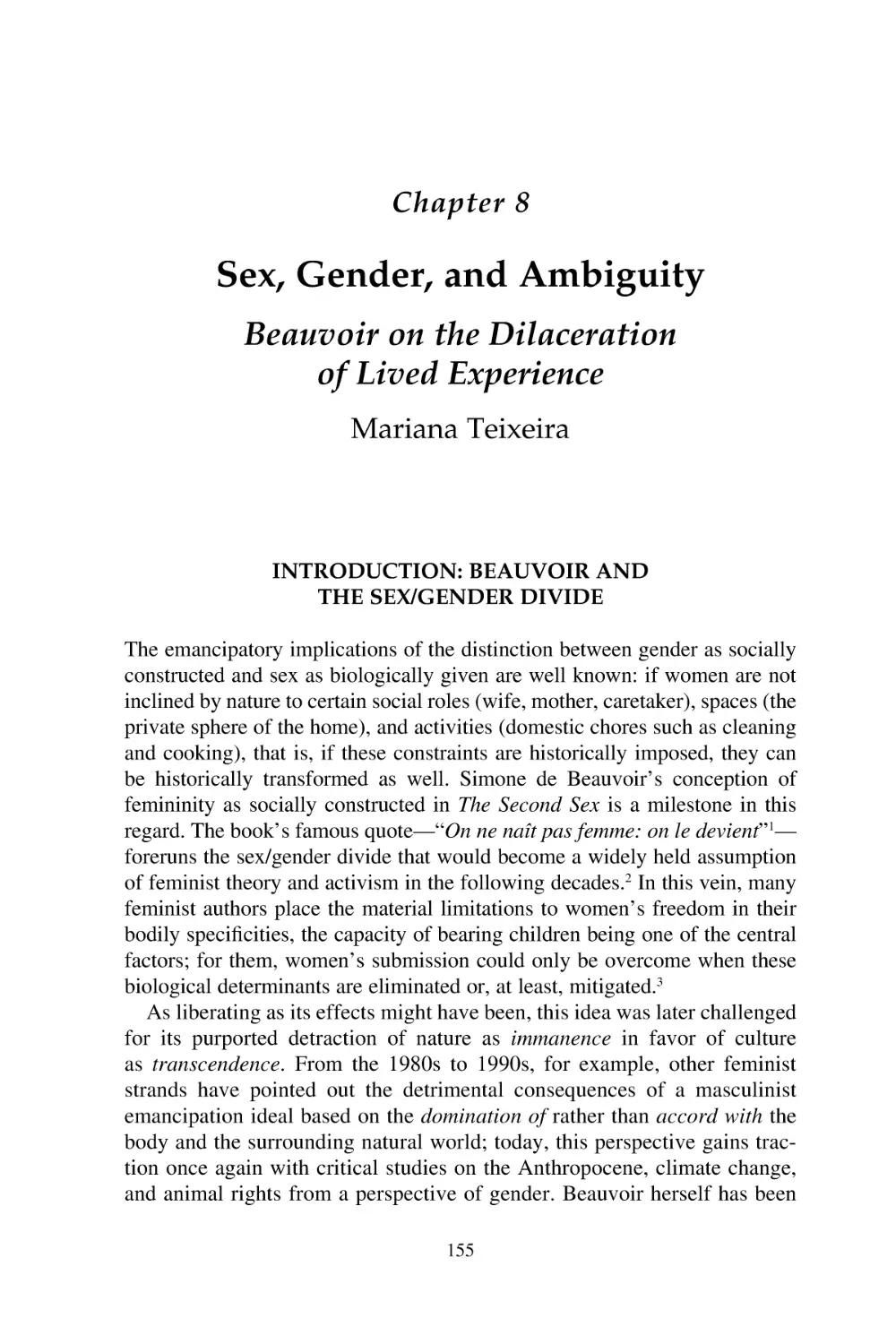 8 Sex, Gender, and Ambiguity