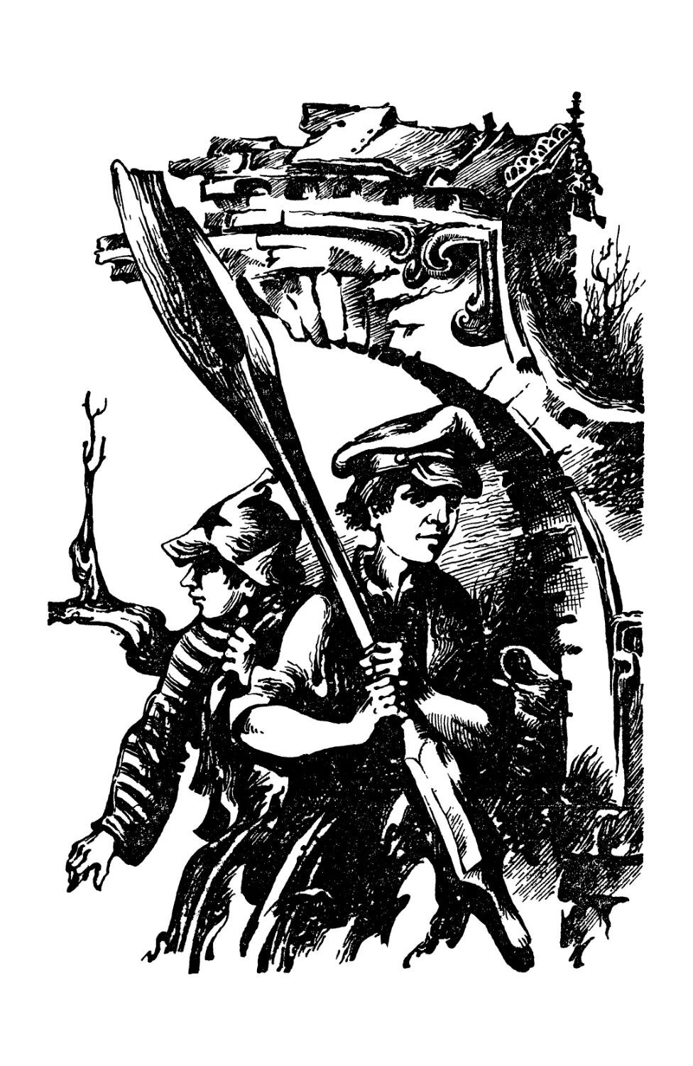 Иллюстрации к книге Рыбакова кортик