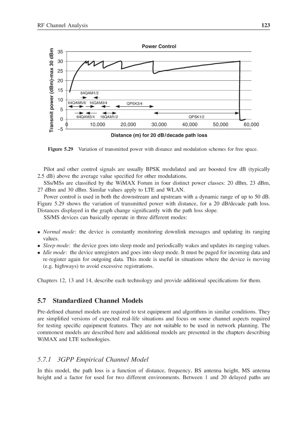 5.7 Standardized Channel Models
5.7.1 3GPP Empirical Channel Model