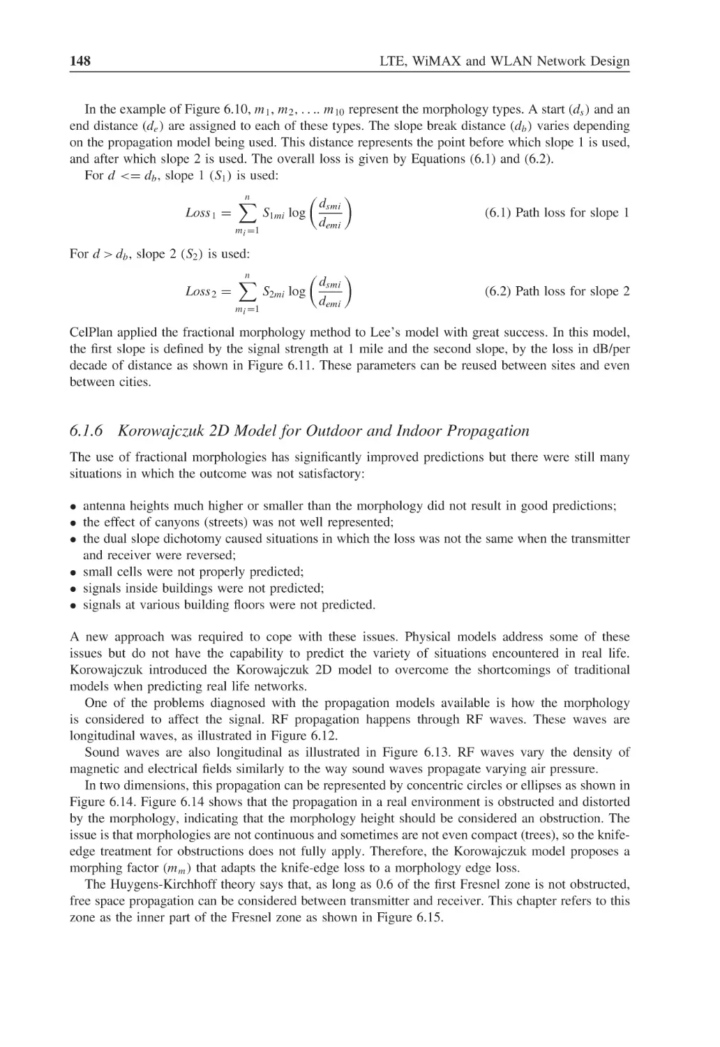 6.1.6 Korowajczuk 2D Model for Outdoor and Indoor Propagation
