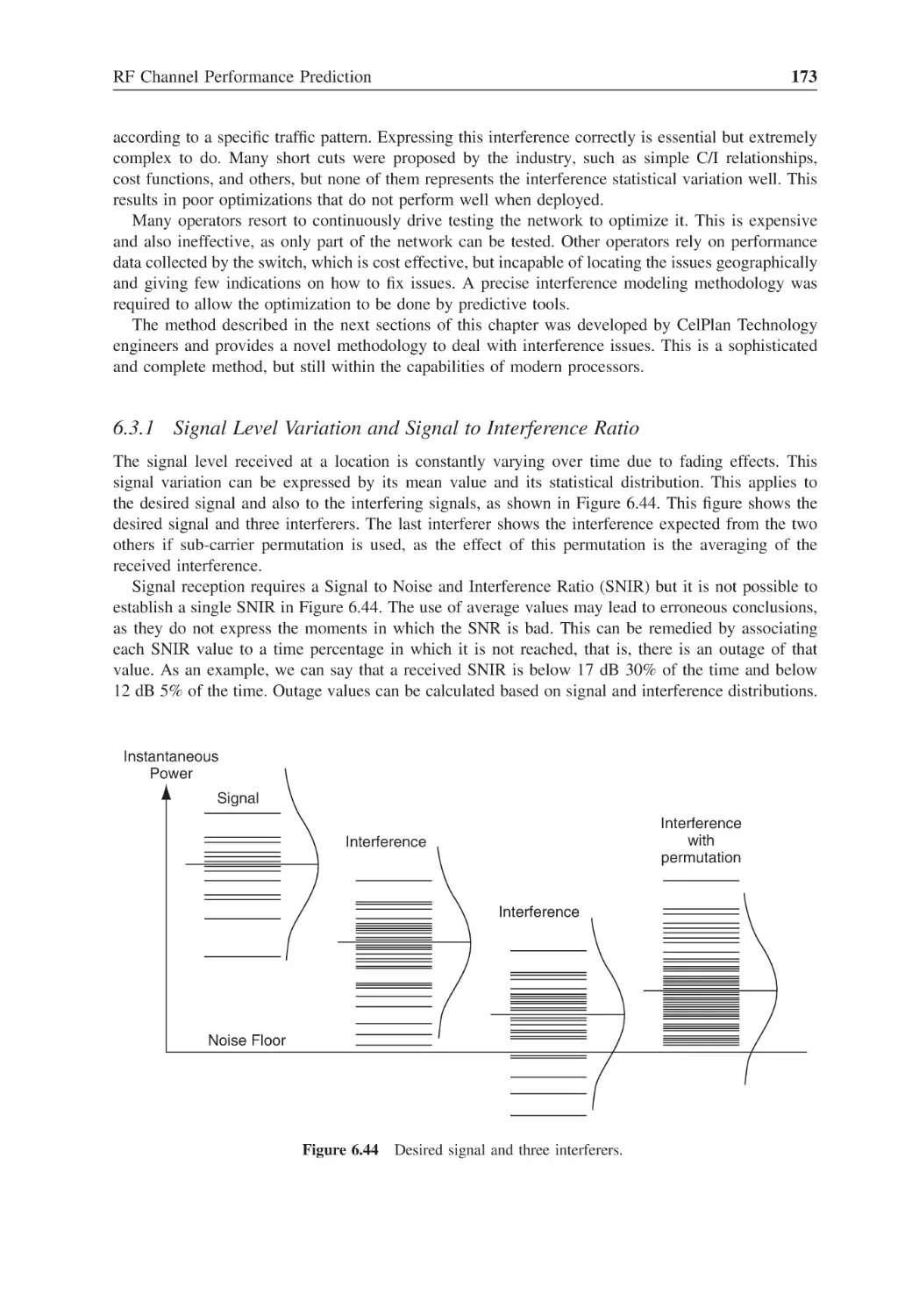 6.3.1 Signal Level Variation and Signal to Interference Ratio