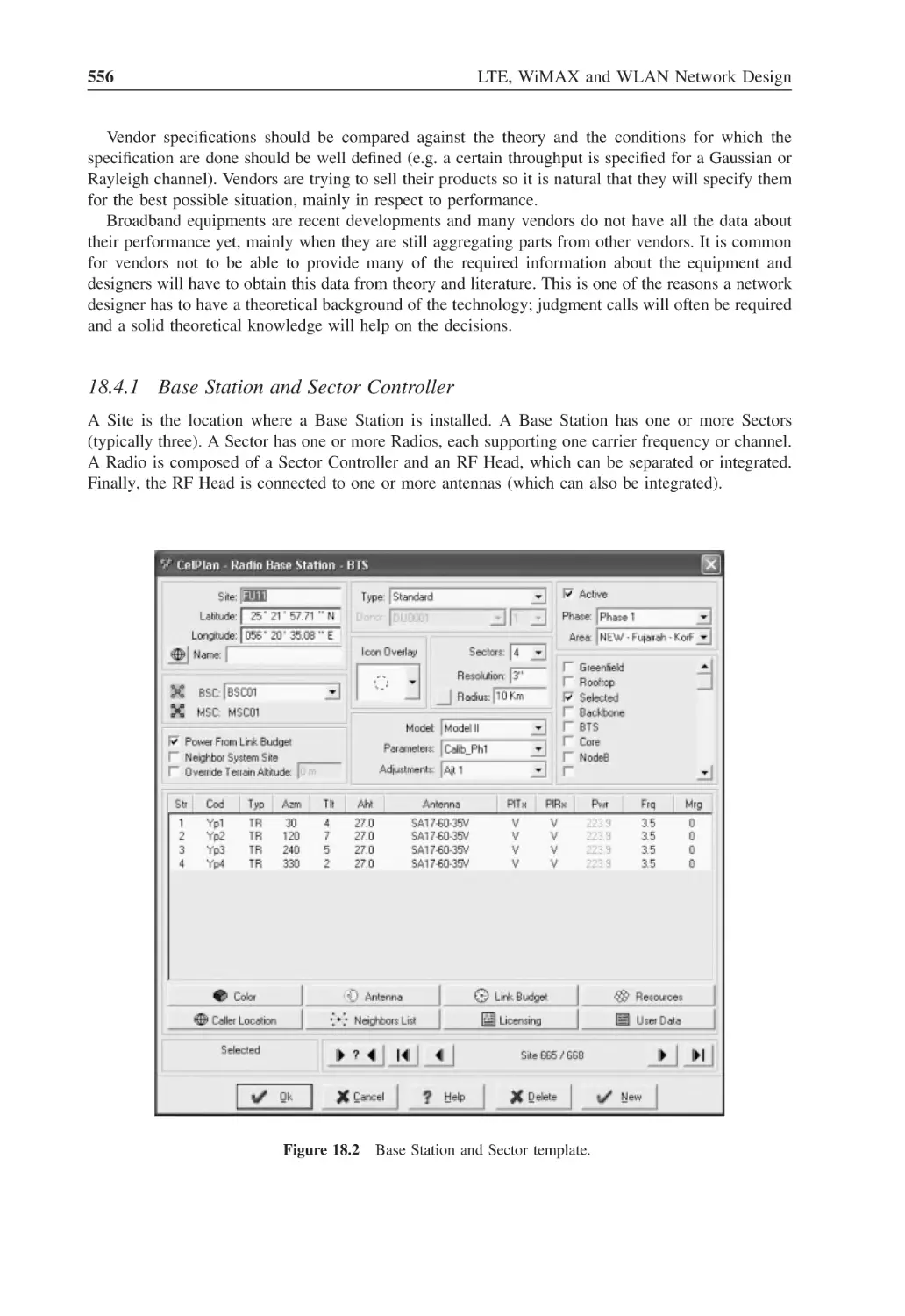 18.4.1 Base Station and Sector Controller