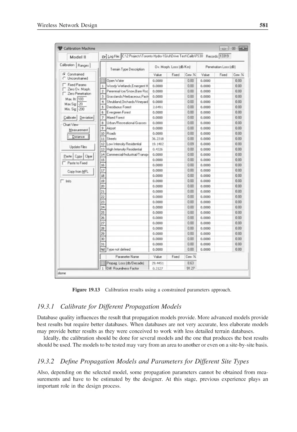 19.3.1 Calibrate for Different Propagation Models
19.3.2 Define Propagation Models and Parameters for Different Site Types