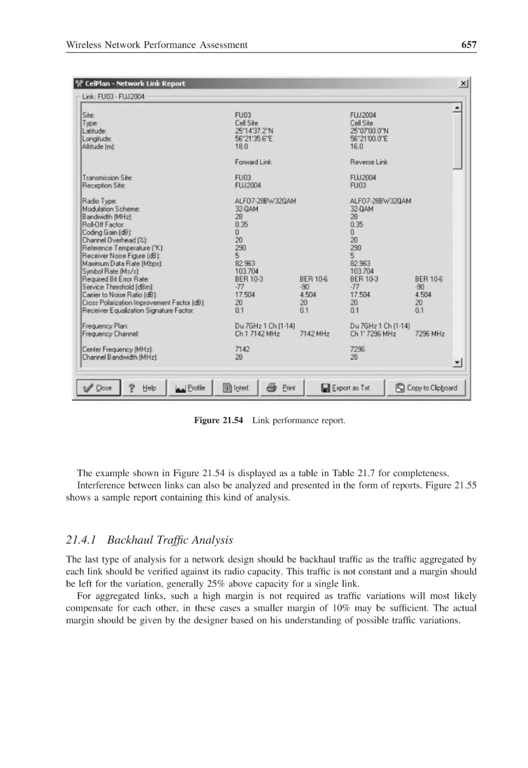 21.4.1 Backhaul Traffic Analysis