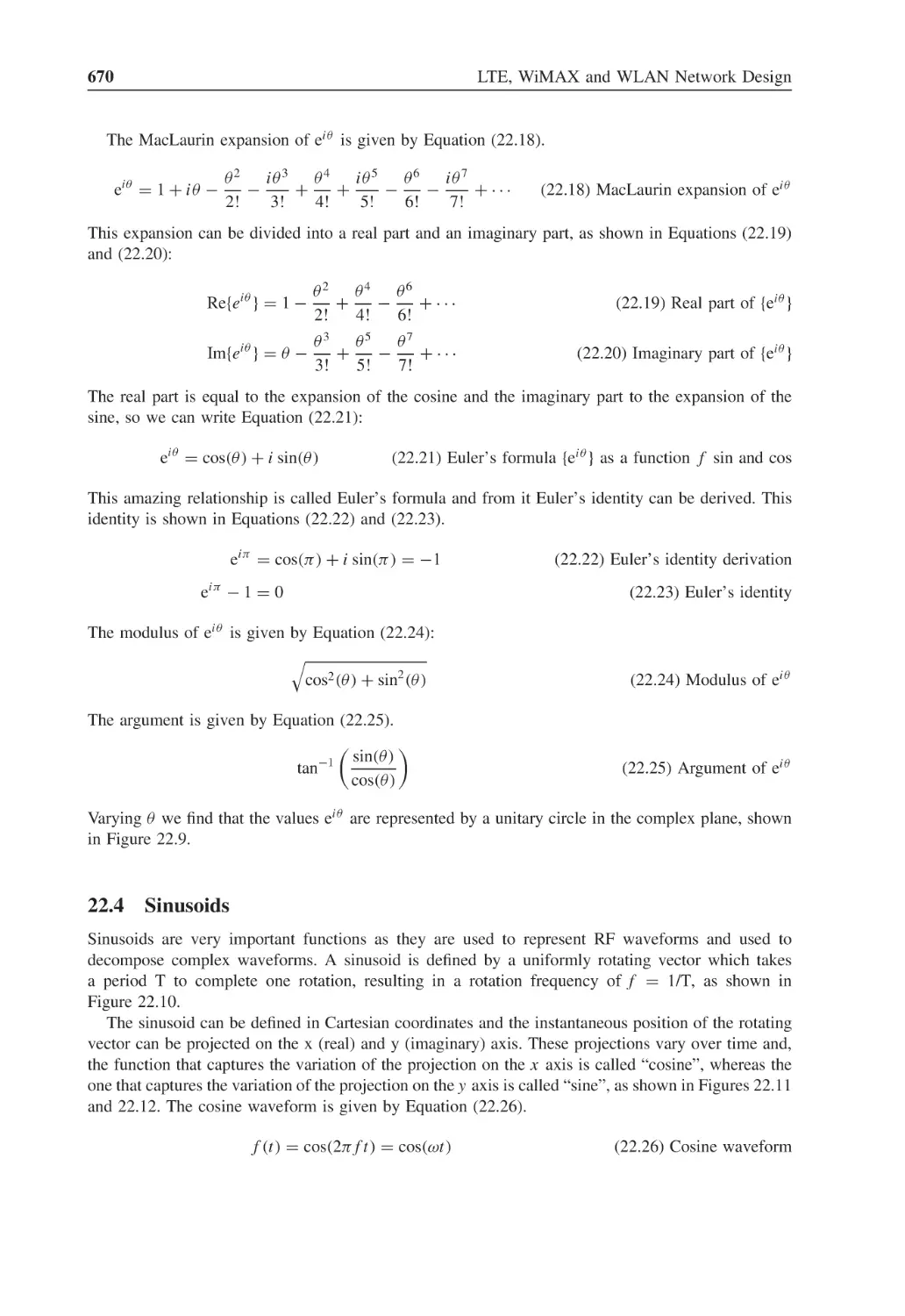 22.4 Sinusoids