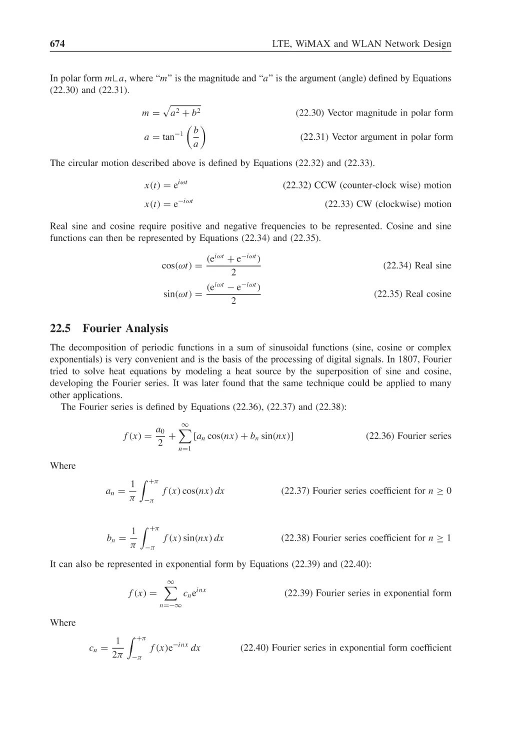 22.5 Fourier Analysis