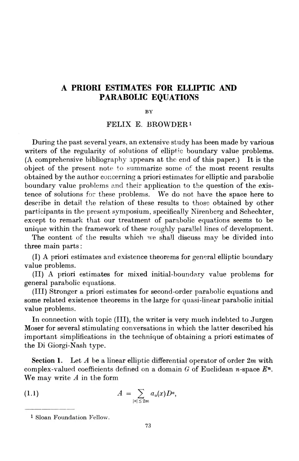 A Priori Estimates for Elliptic and Parabolic Equations