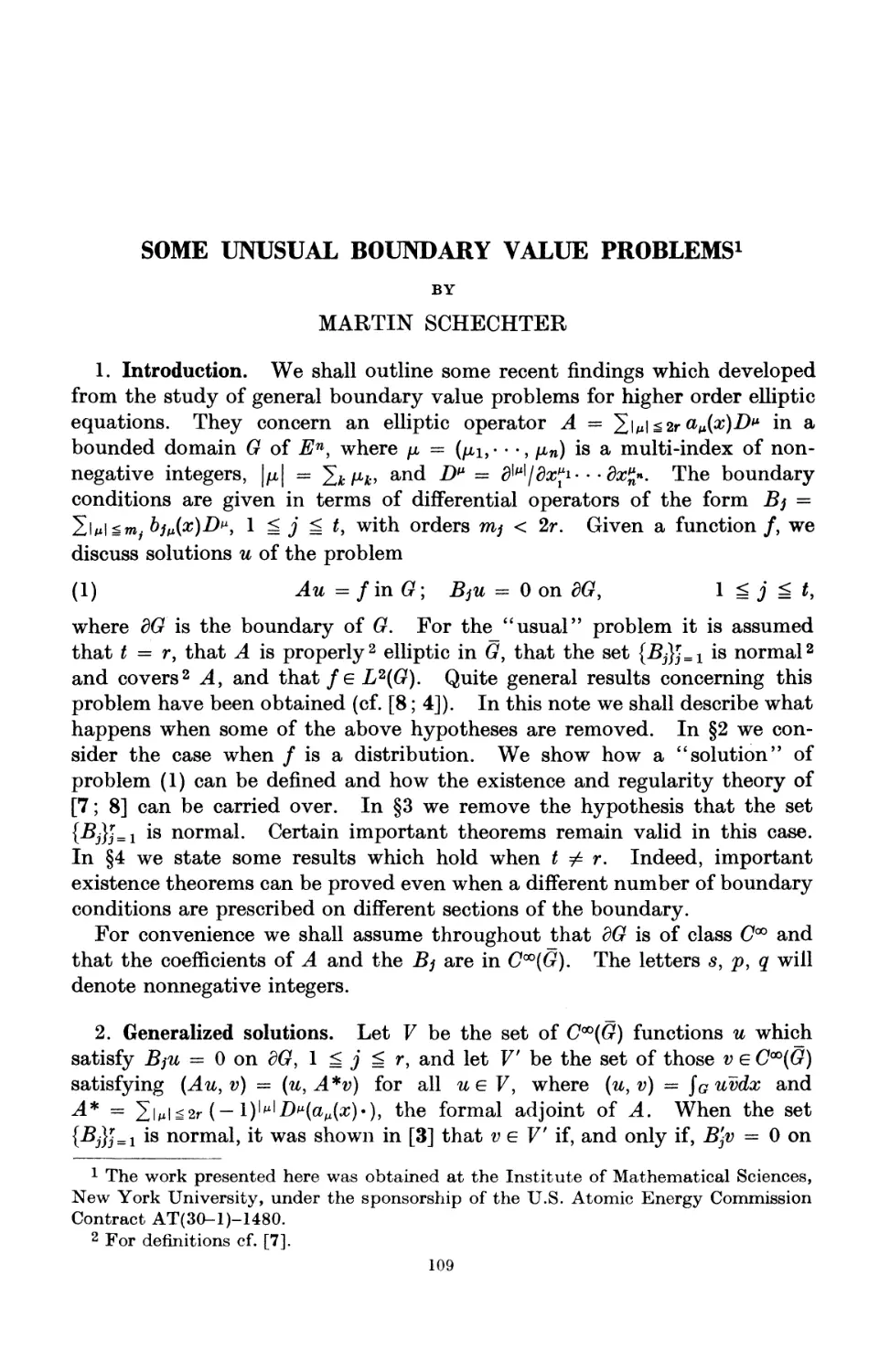 Some Unusual Boundary Value Problems