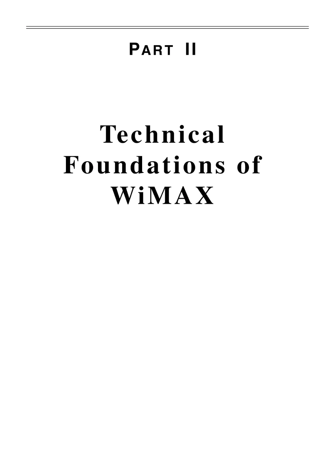 Technical Foundations of WiMAX