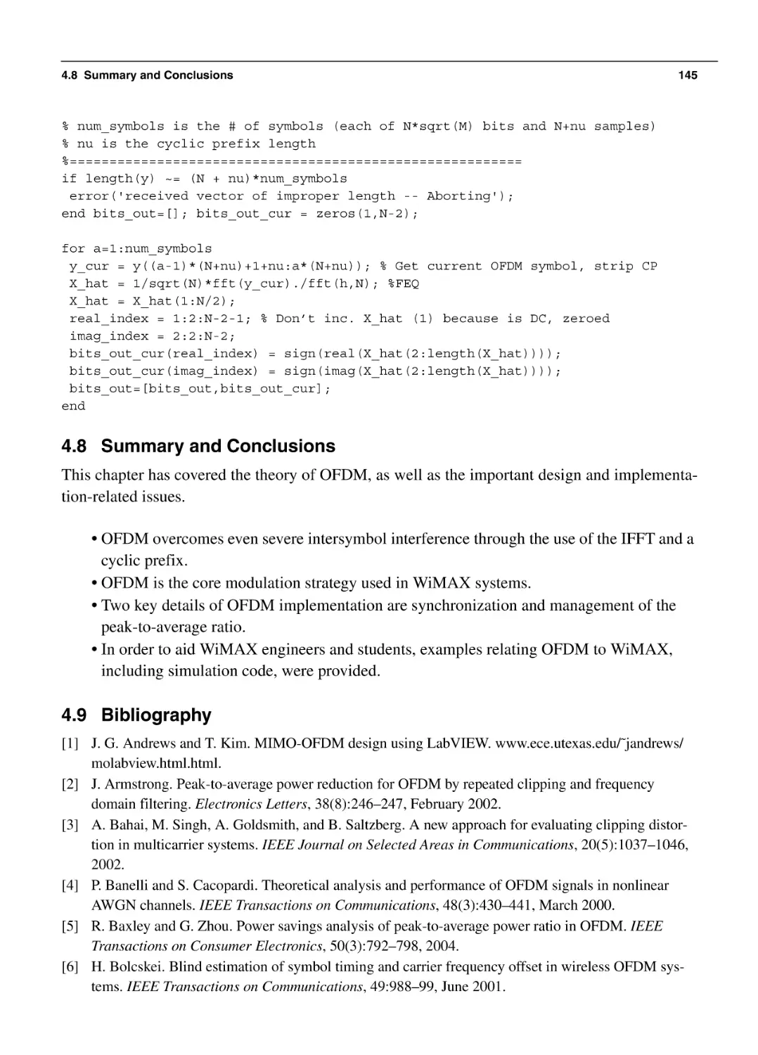 4.8 Summary and Conclusions
4.9 Bibliography