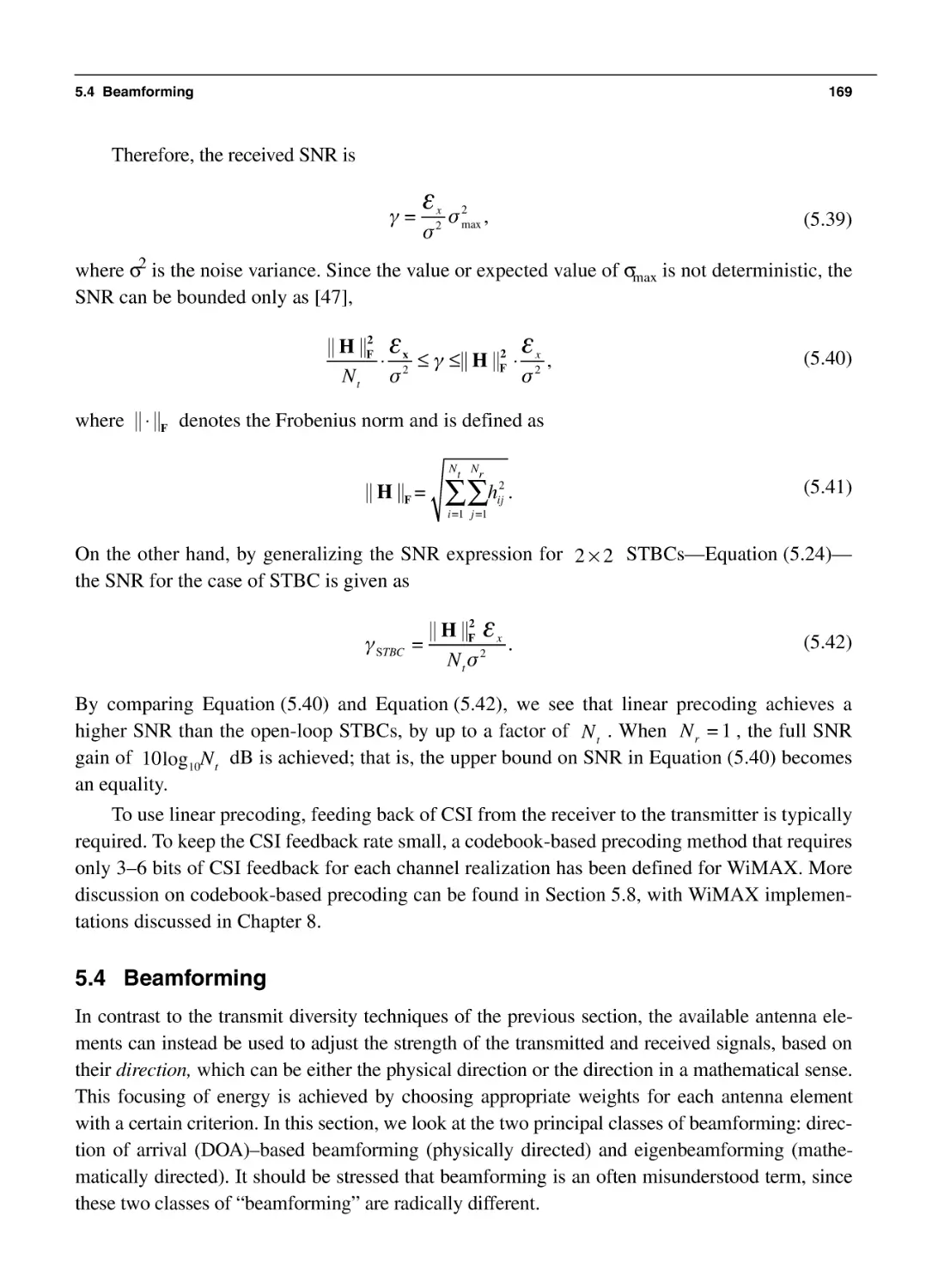 5.4 Beamforming