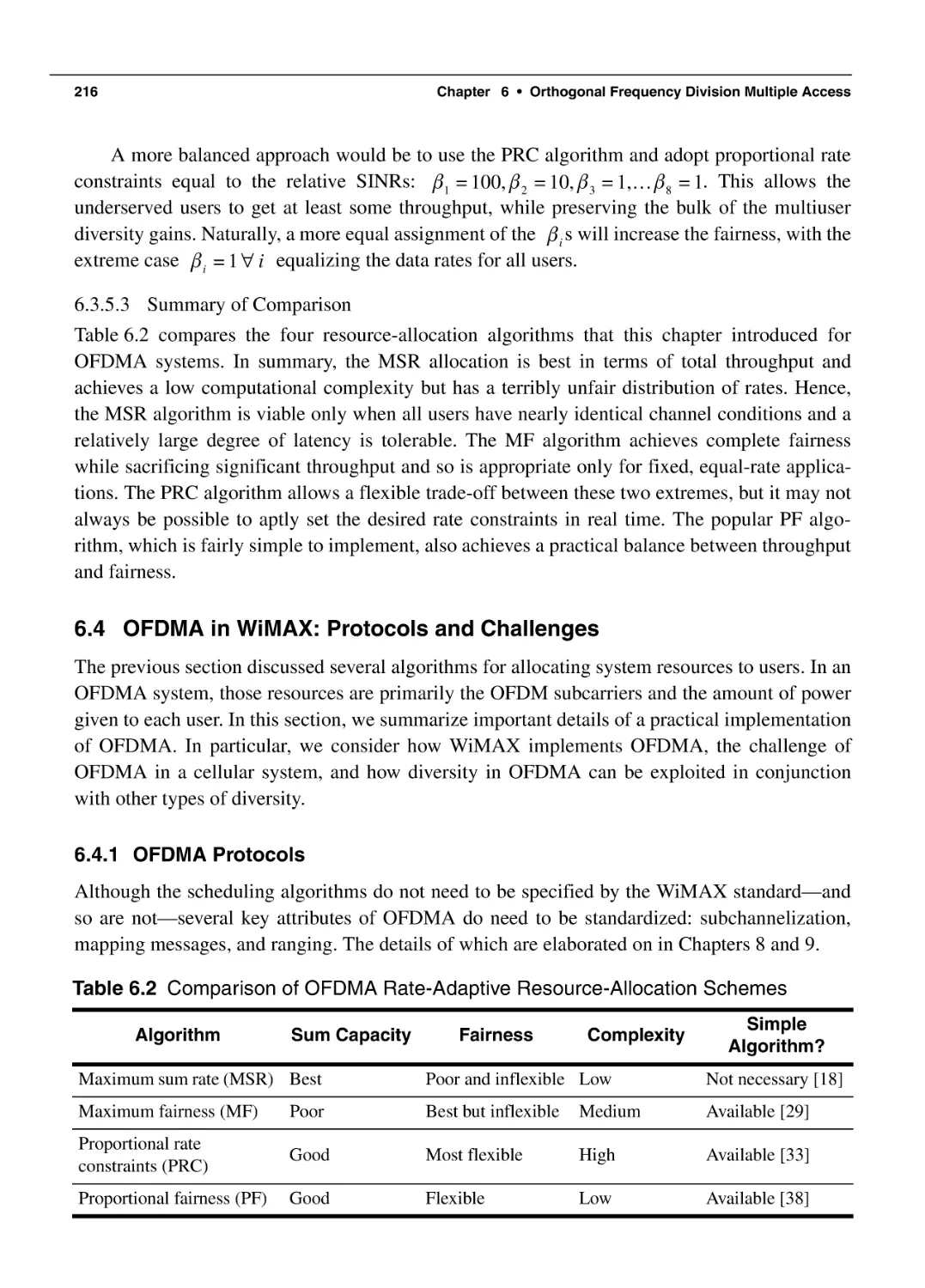 6.4 OFDMA in WiMAX