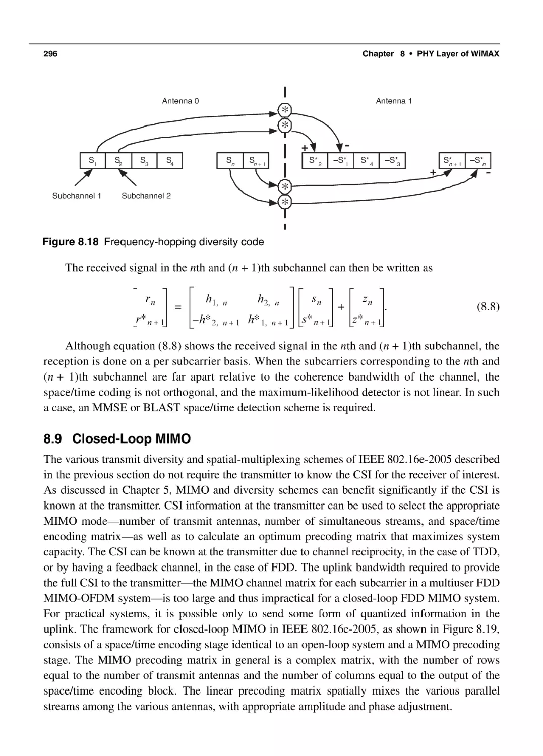 8.9 Closed-Loop MIMO