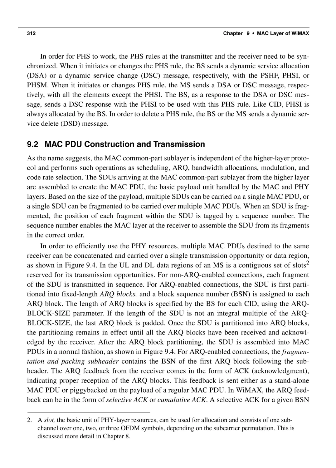 9.2 MAC PDU Construction and Transmission