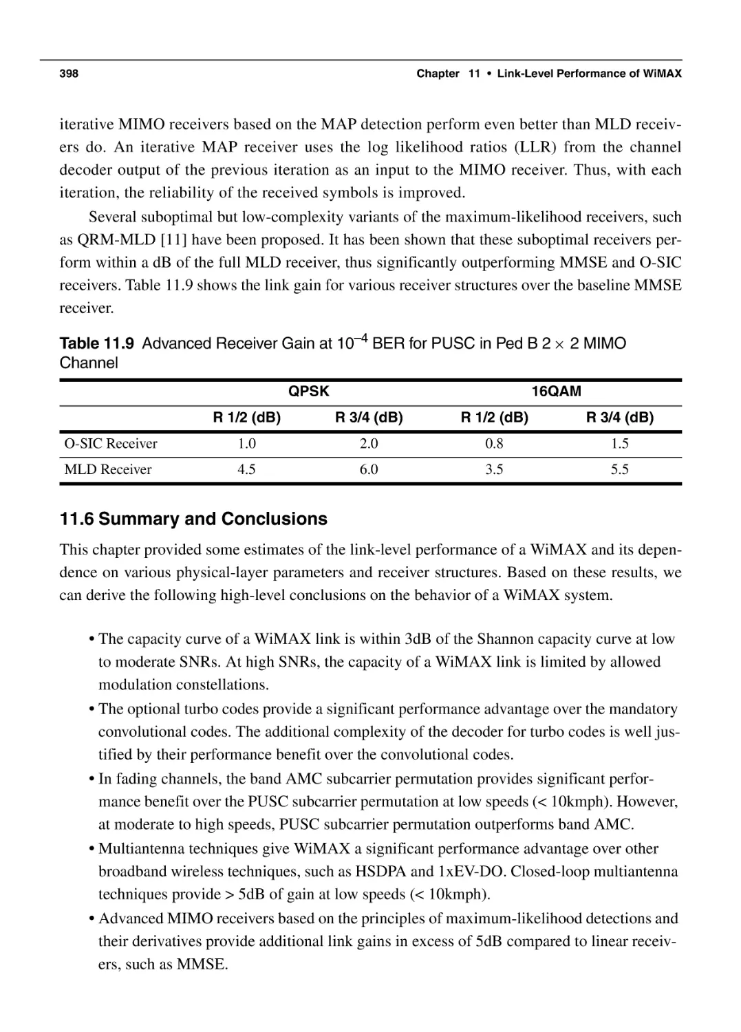 11.6 Summary and Conclusions