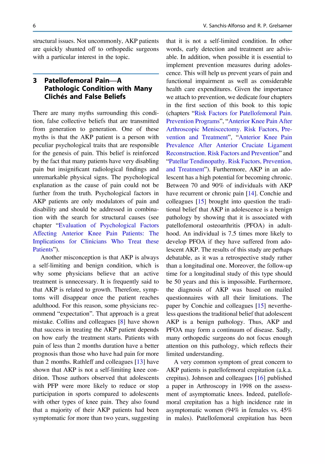 3 Patellofemoral Pain—A Pathologic Condition with Many Clichés and False Beliefs