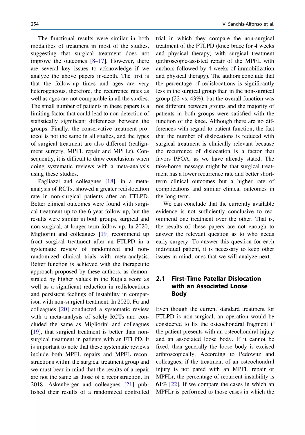 2.1 First-Time Patellar Dislocation with an Associated Loose Body