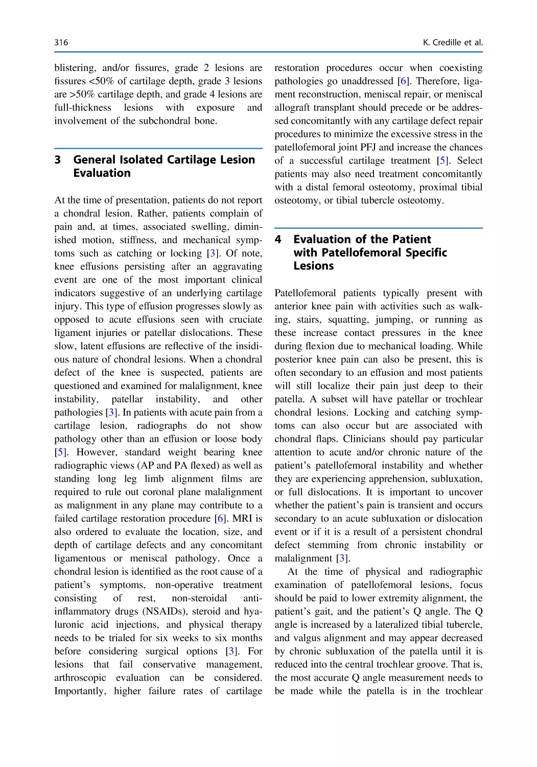 3 General Isolated Cartilage Lesion Evaluation
4 Evaluation of the Patient with Patellofemoral Specific Lesions