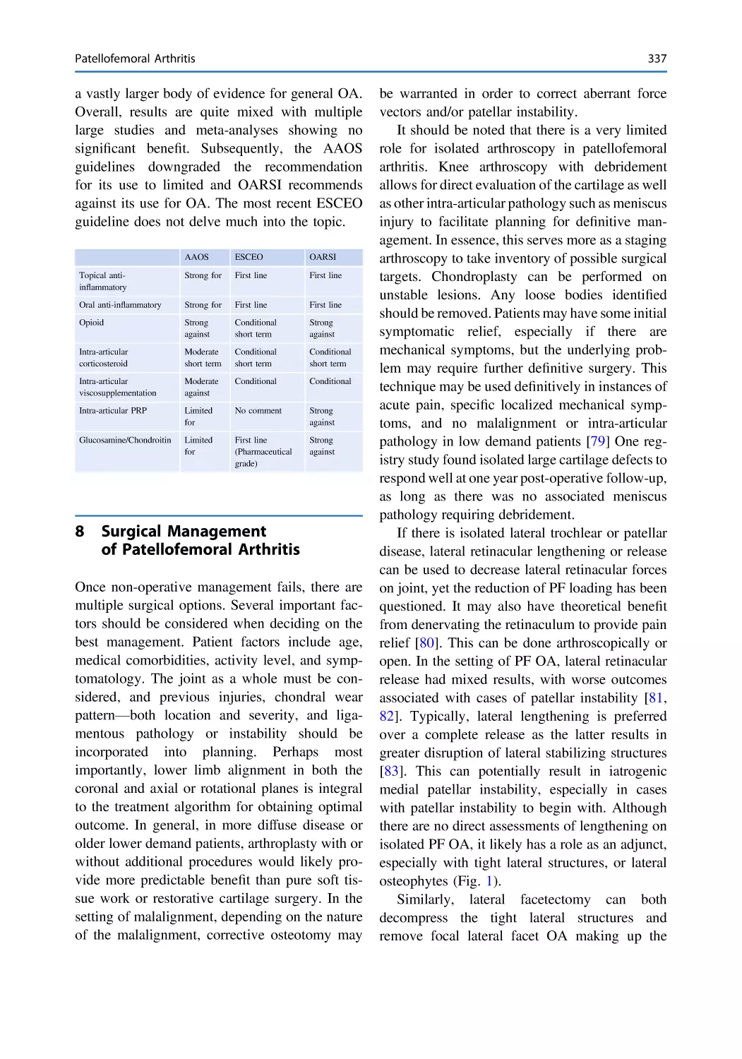 8 Surgical Management of Patellofemoral Arthritis