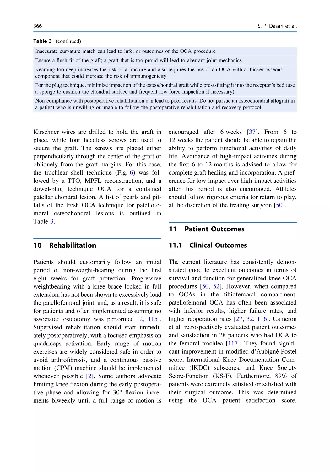 10 Rehabilitation
11 Patient Outcomes
11.1 Clinical Outcomes