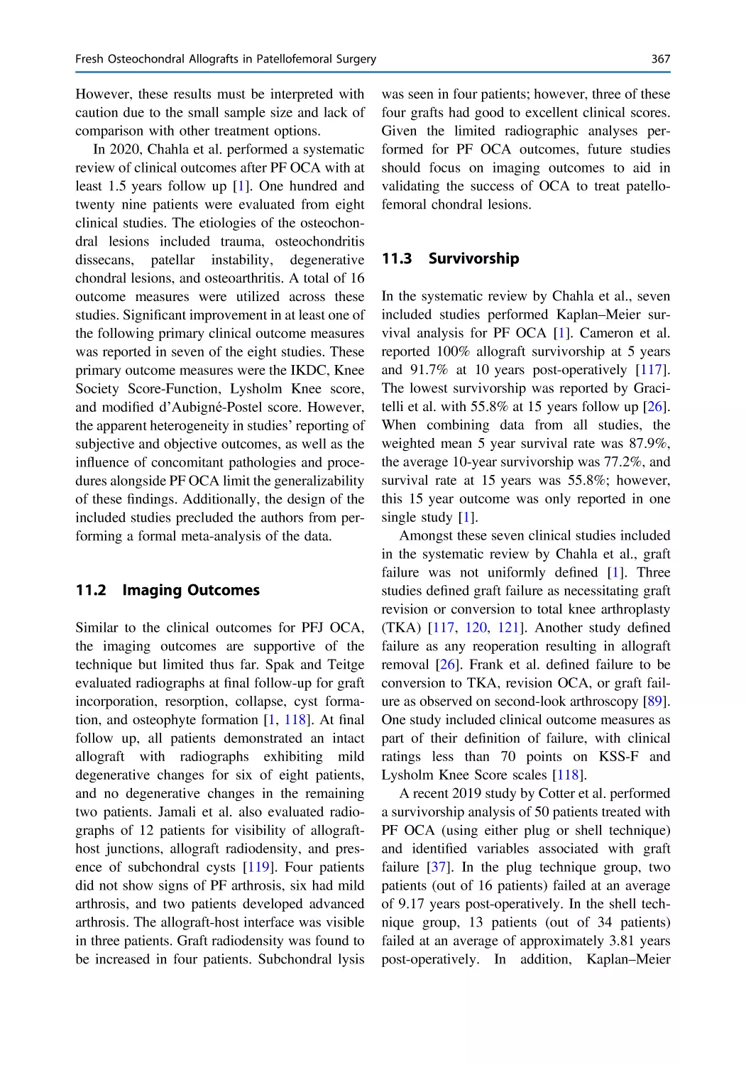 11.2 Imaging Outcomes
11.3 Survivorship