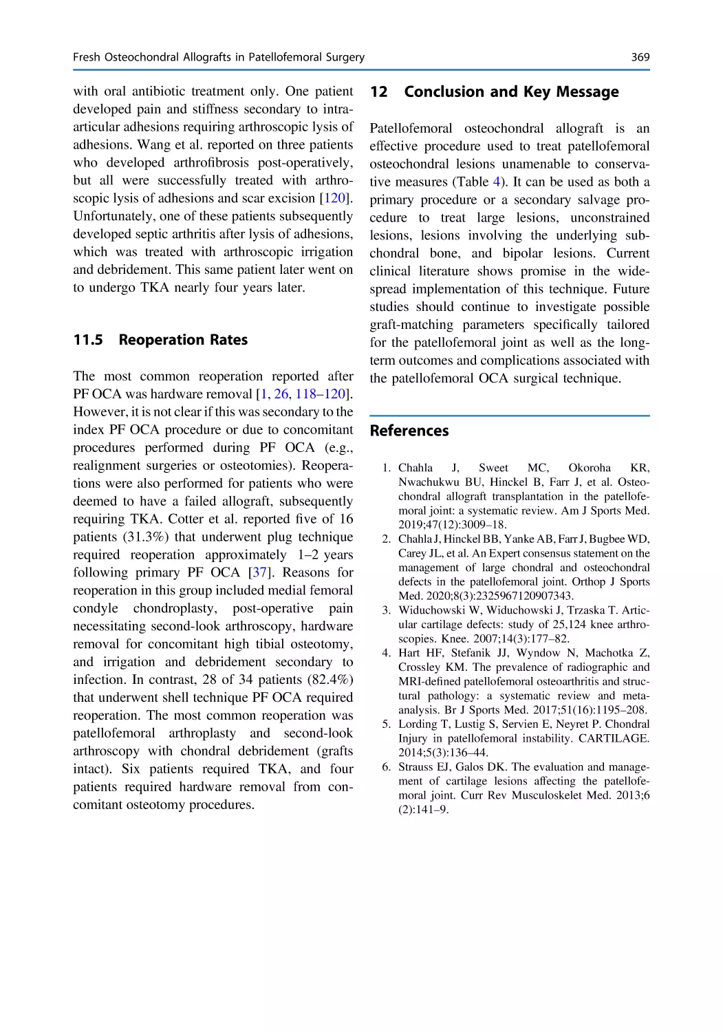 11.5 Reoperation Rates
12 Conclusion and Key Message
References