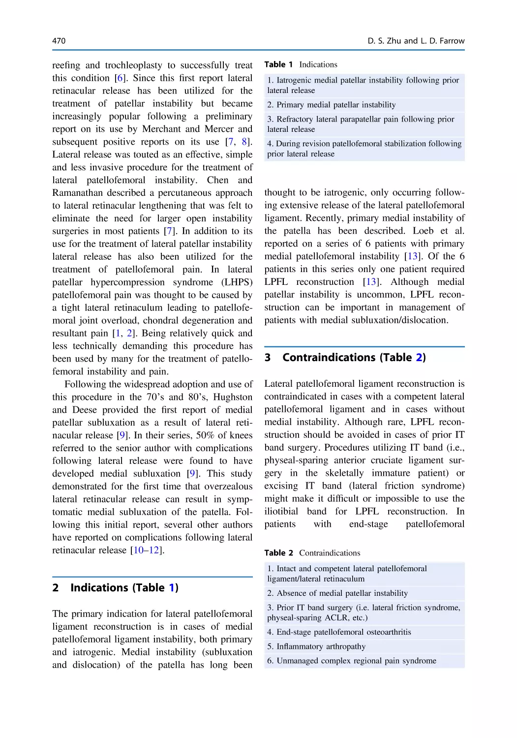 2 Indications (Table 1)
3 Contraindications (Table 2)