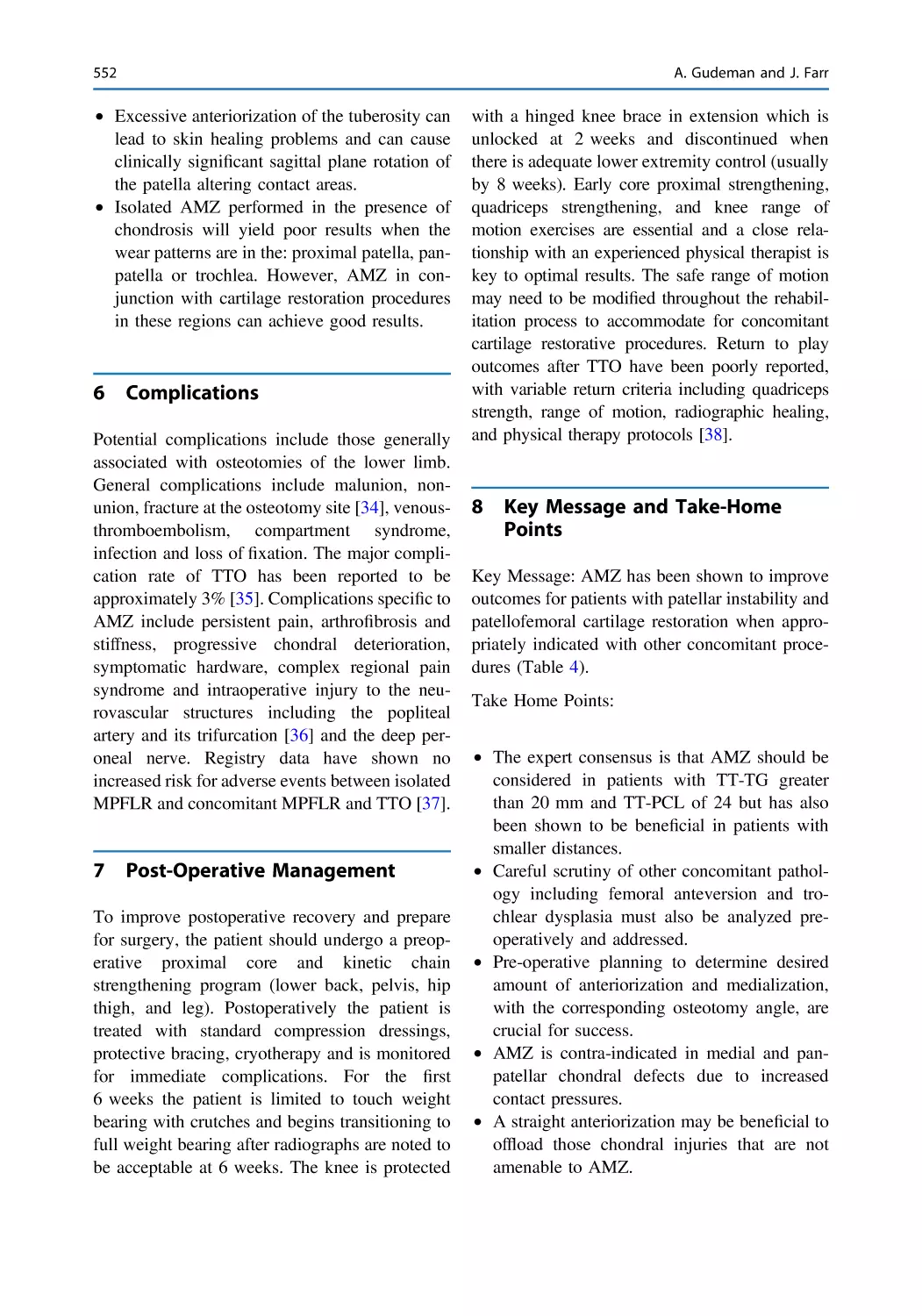 6 Complications
7 Post-Operative Management
8 Key Message and Take-Home Points