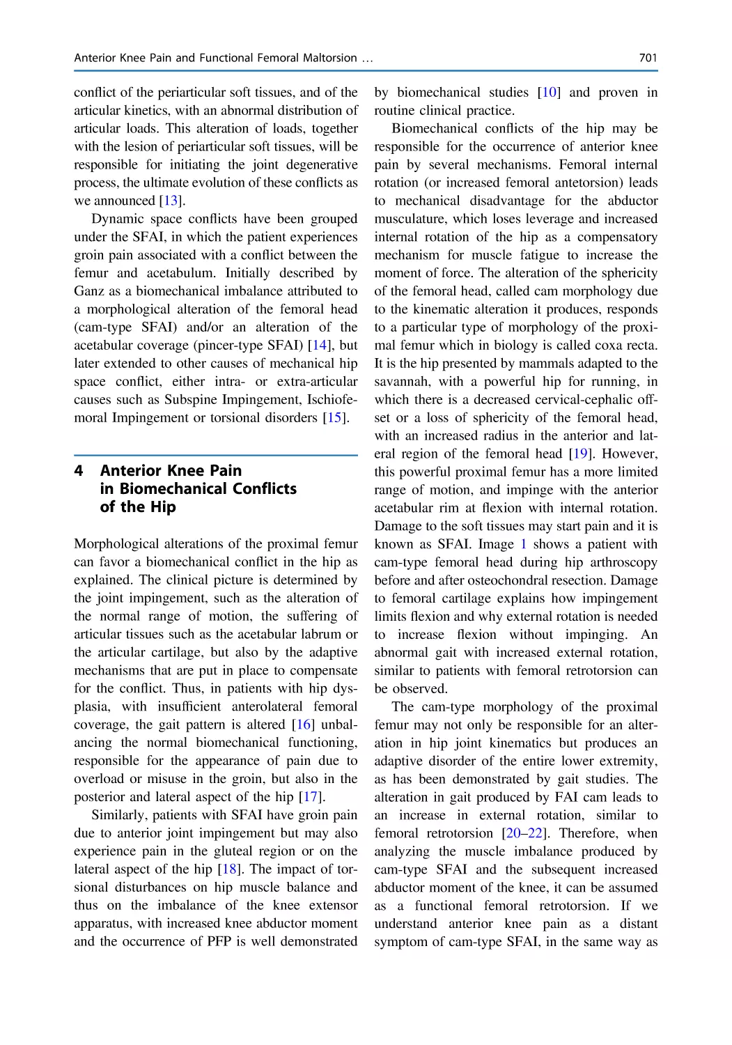 4 Anterior Knee Pain in Biomechanical Conflicts of the Hip