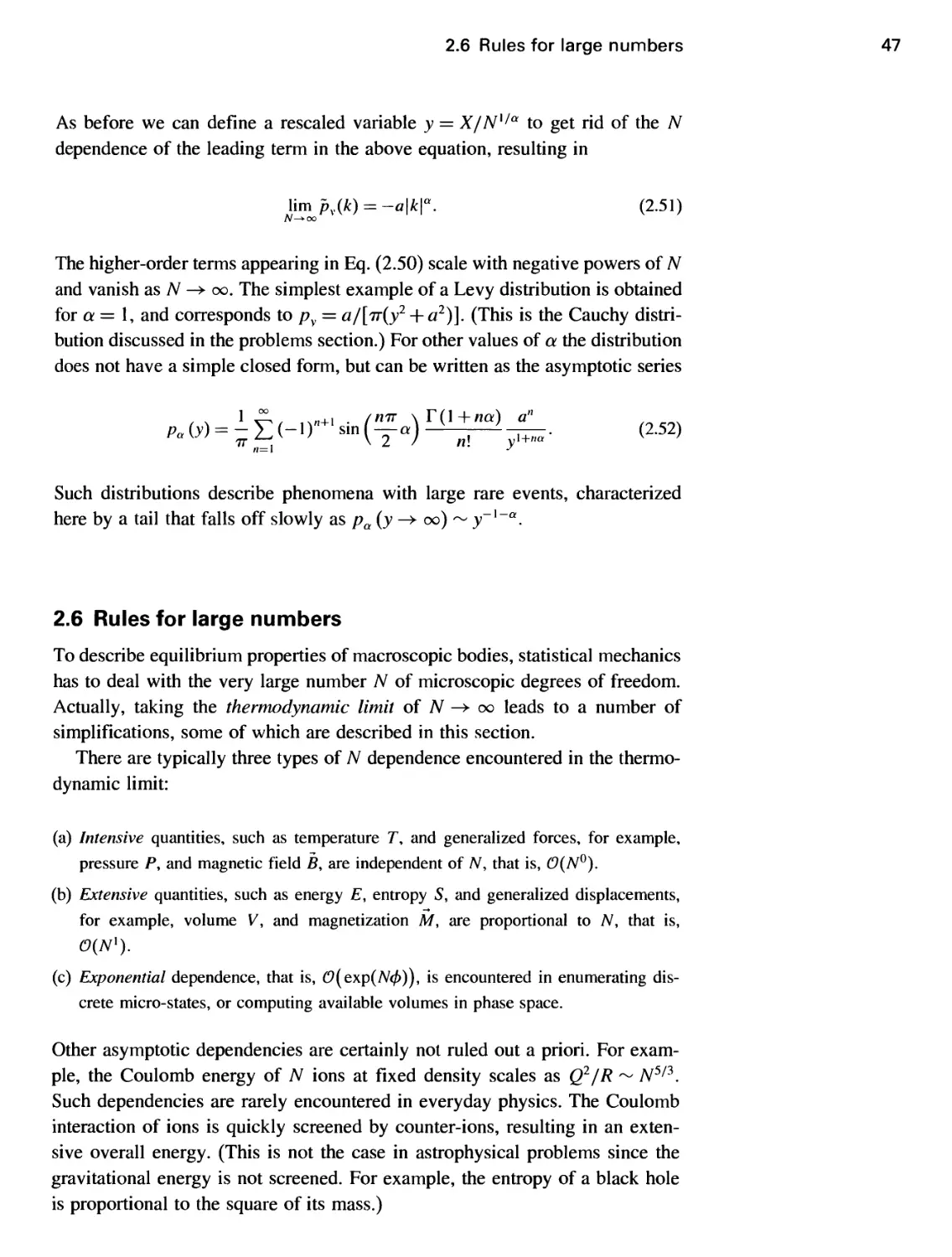 2.6 Rules for large numbers
