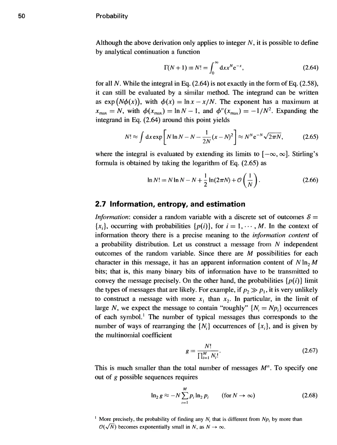 2.7 Information, entropy, and estimation