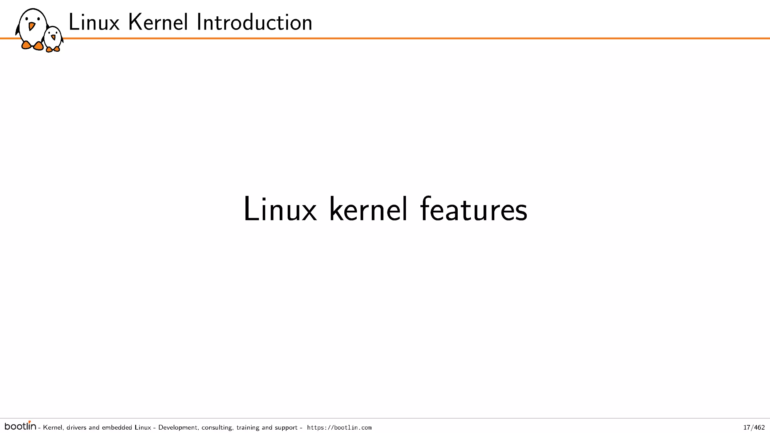 Linux kernel features