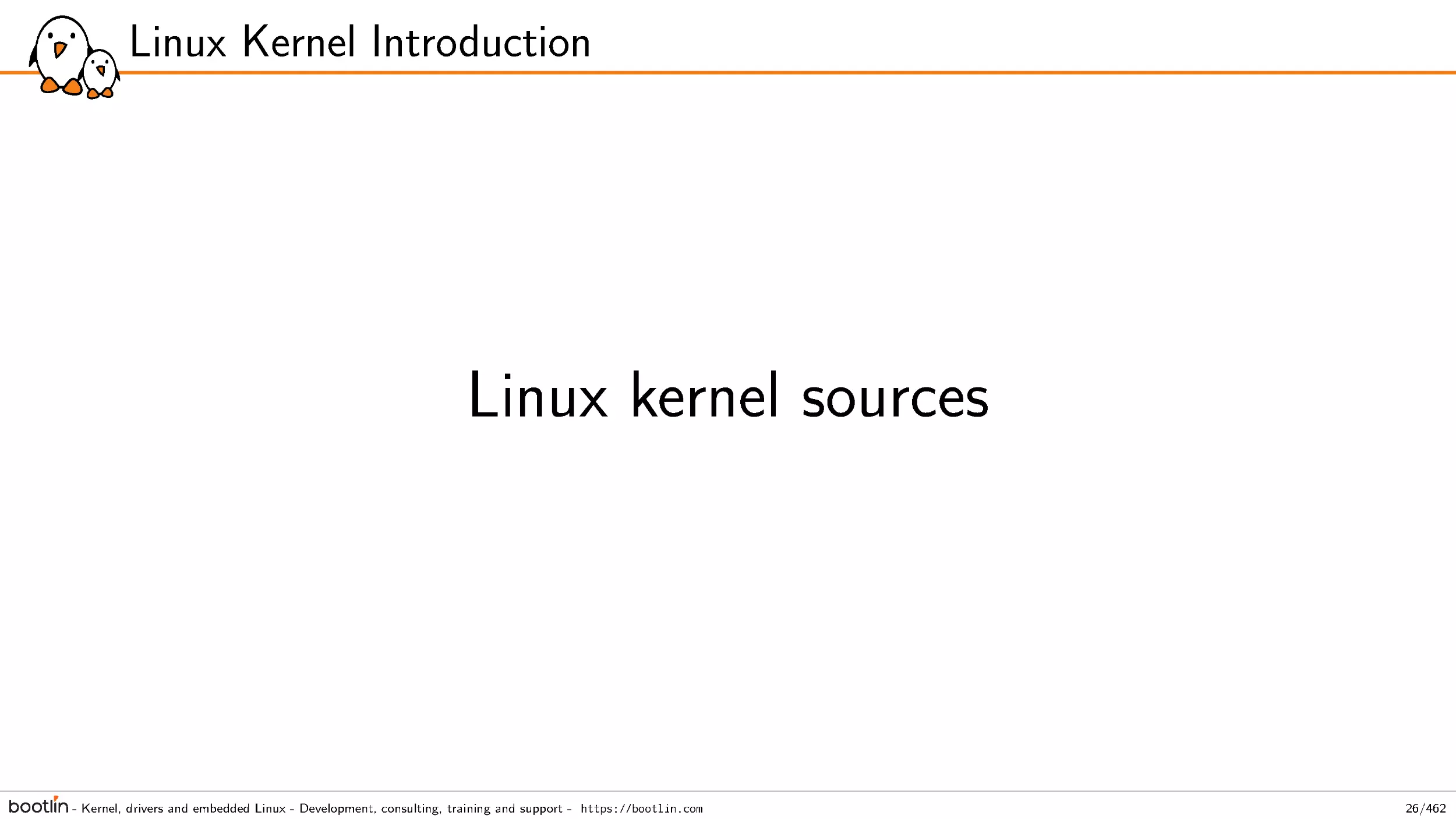 Linux kernel sources