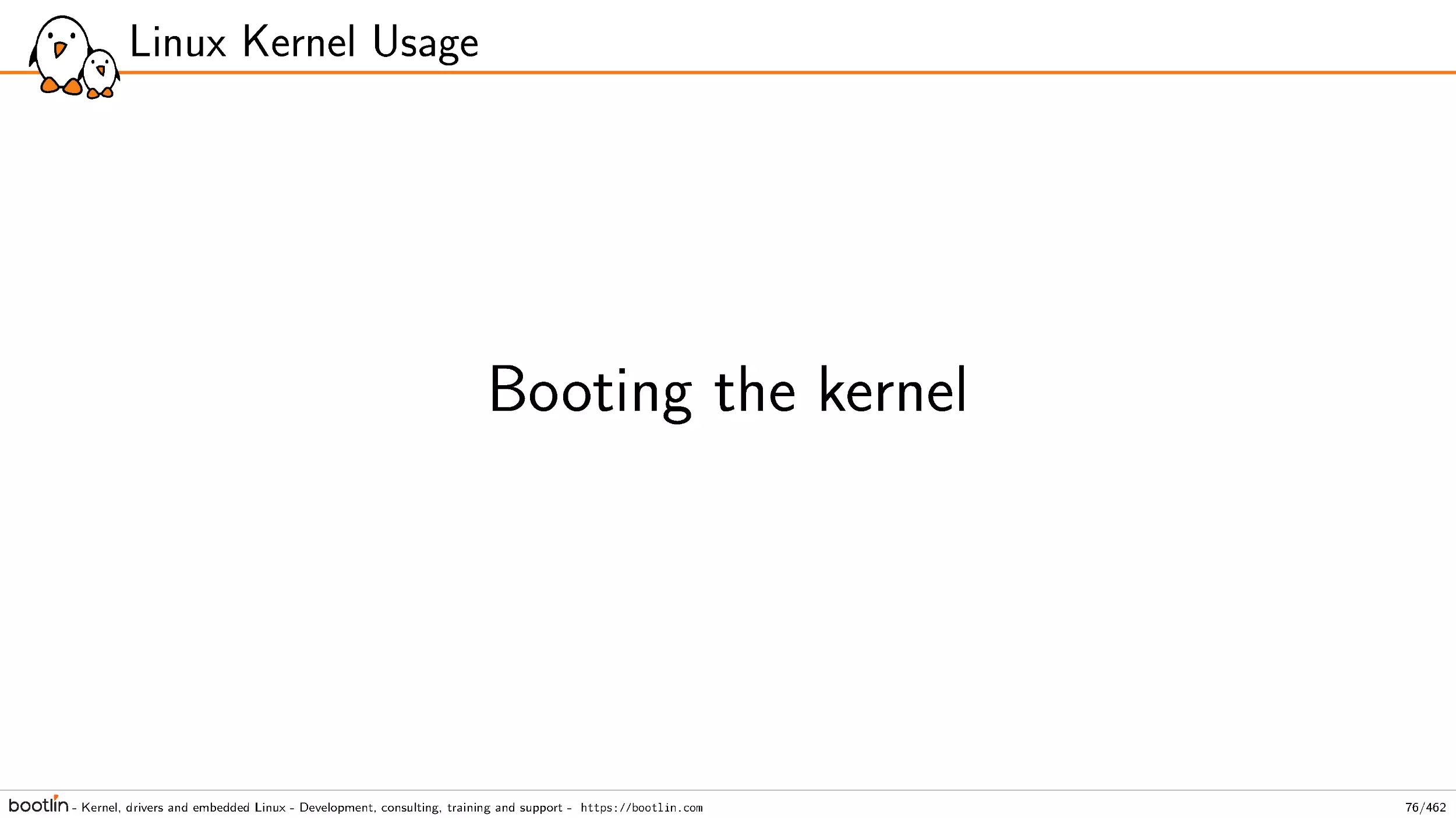 Booting the kernel
