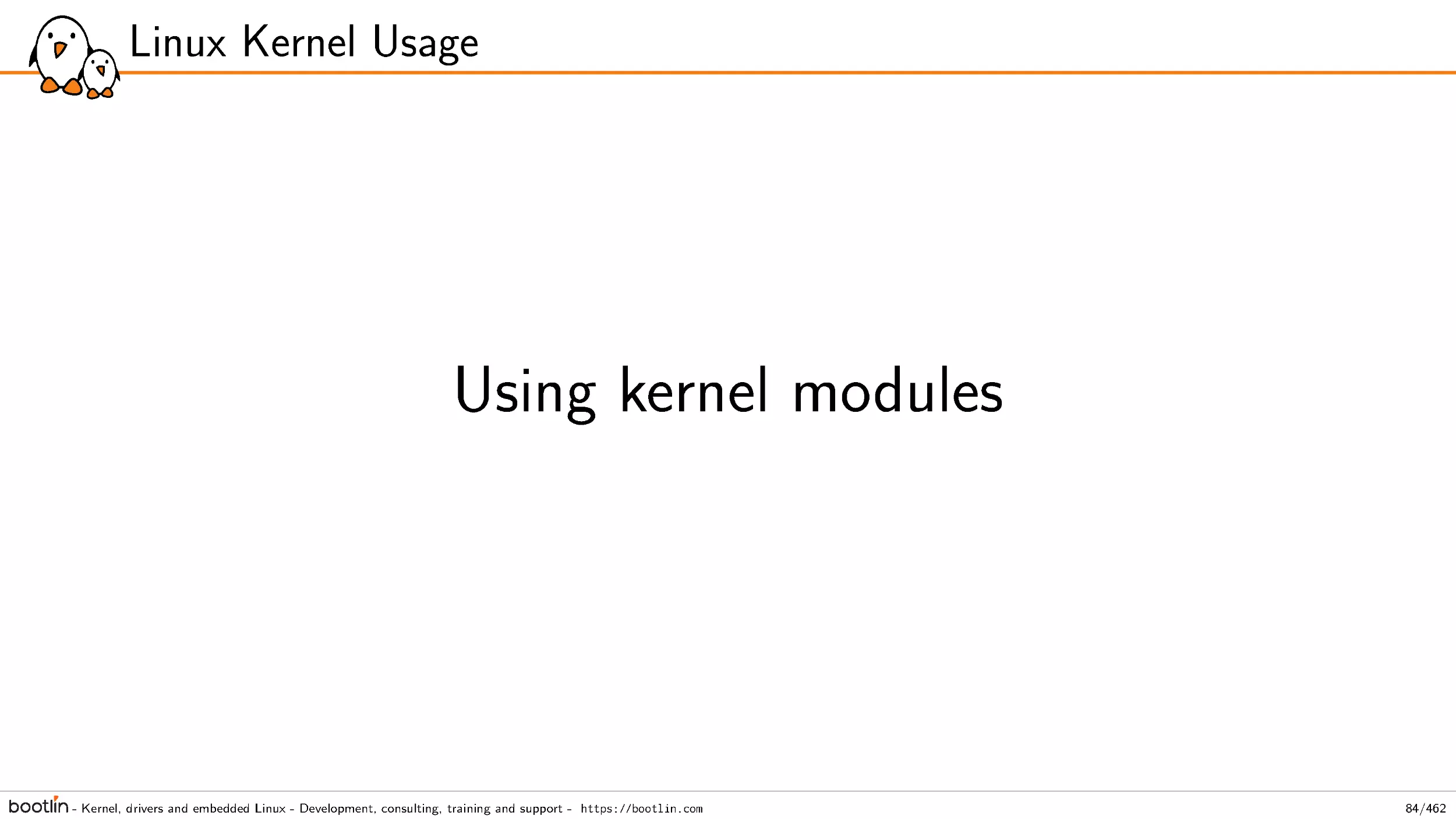 Using kernel modules