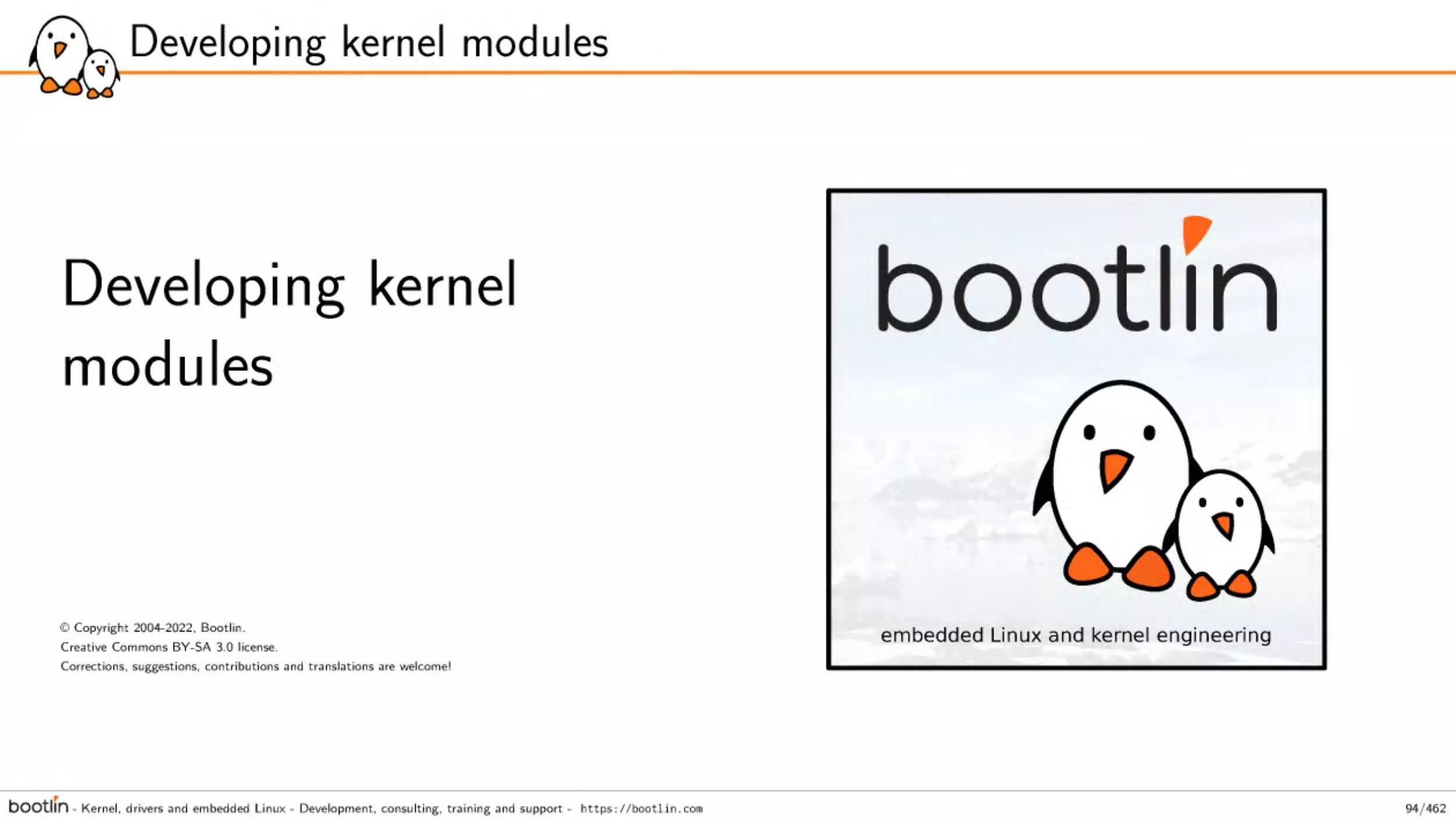 Developing kernel modules
