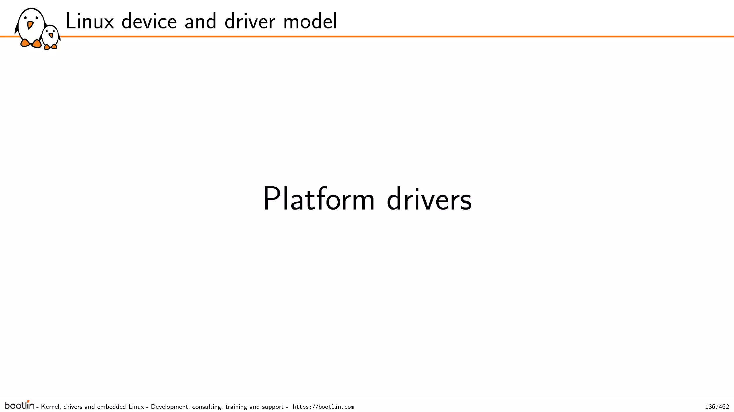 Platform drivers
