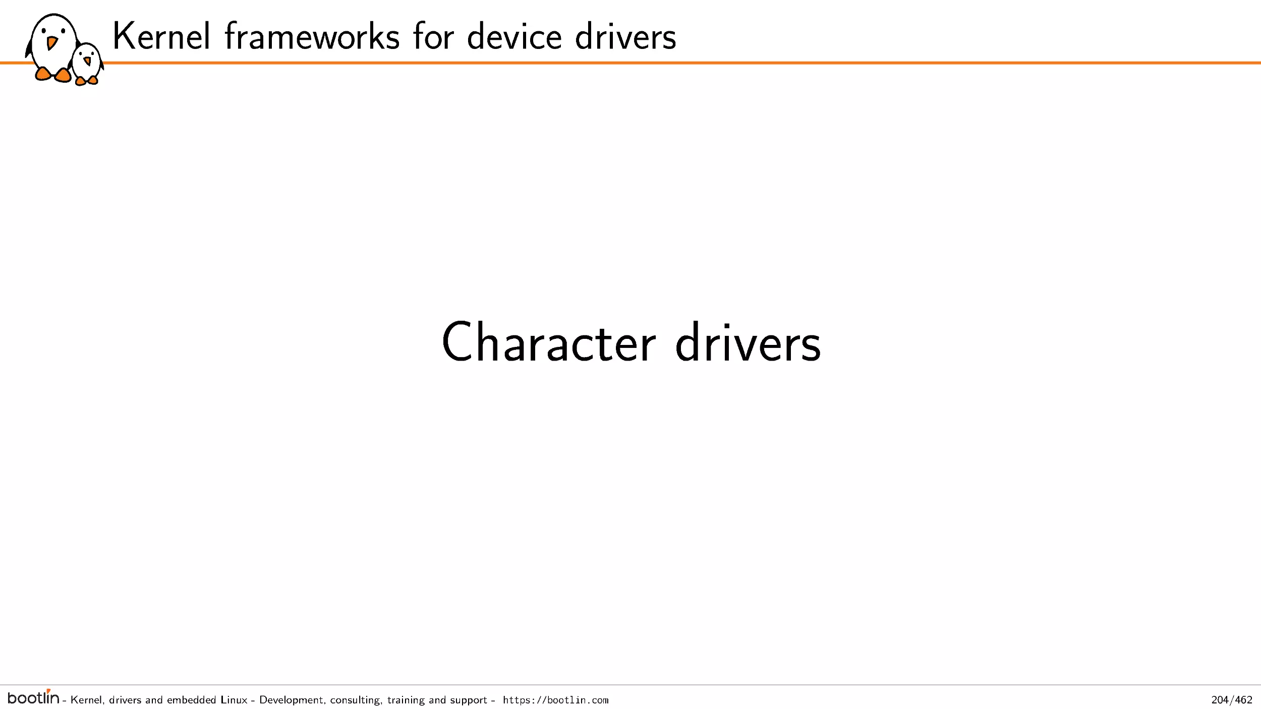 Character drivers