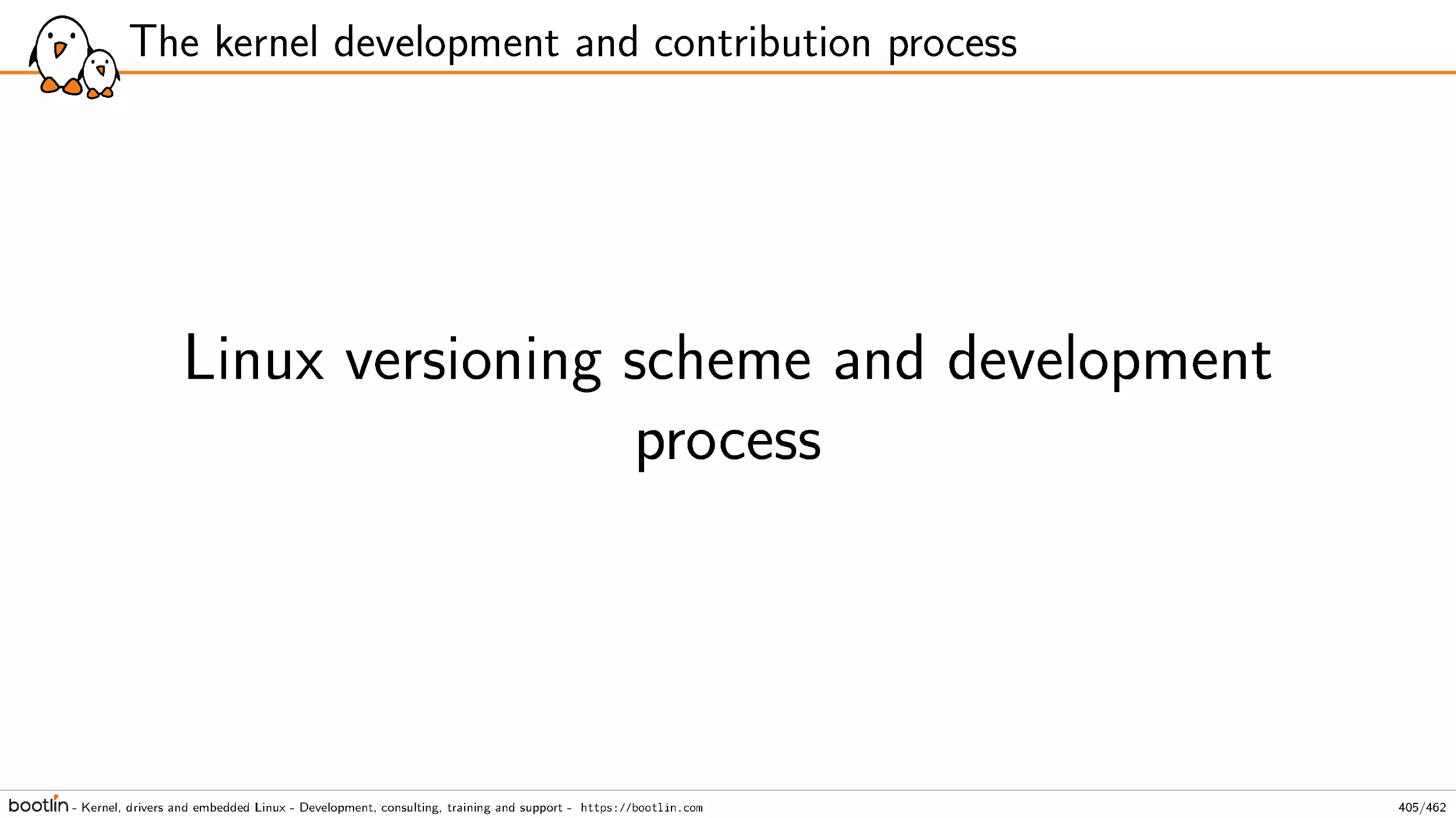 Linux versioning scheme and development process