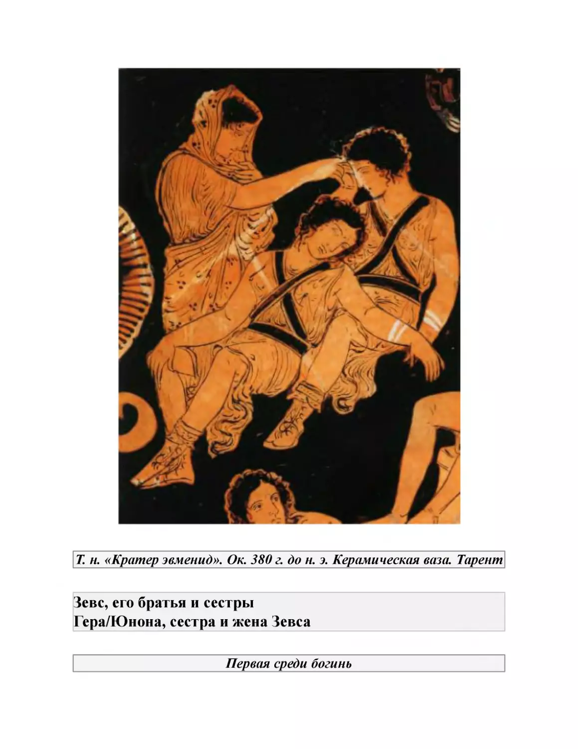 Зевс, его братья и сестры Гера/Юнона, сестра и жена Зевса